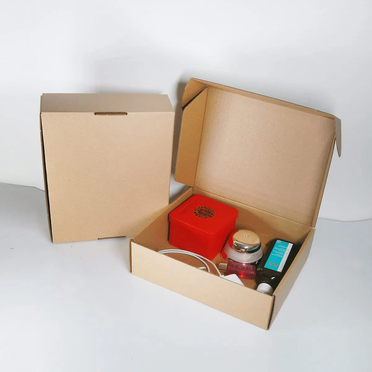 10 Piezas Cajas de Cartón Corrugado, 250x200x70mm Cajas de Paquetes Pequeños, Cajas de Embalaje para Negocios, Correos, Almacenamiento o Regalo