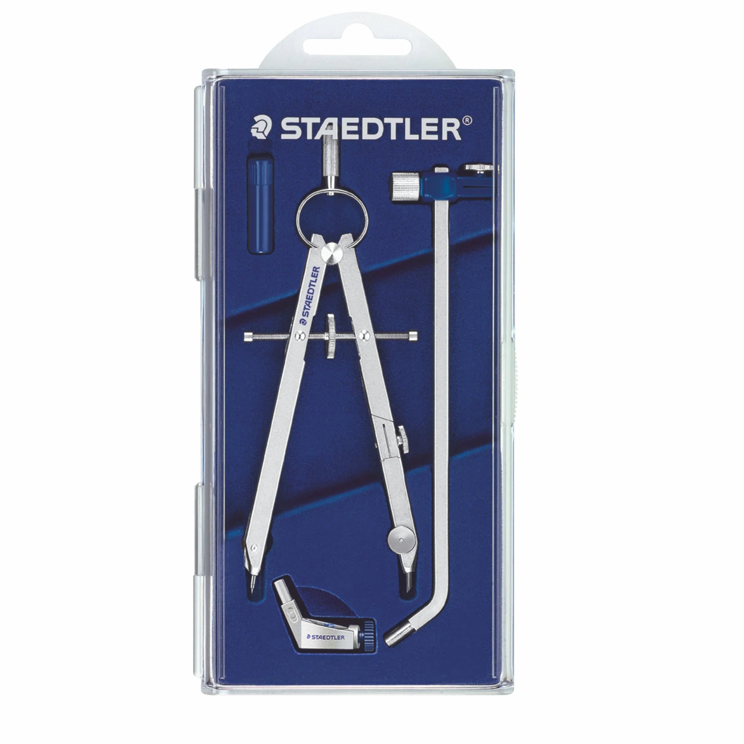 STAEDTLER Mars 551 Compás Metálico de Precisión con Husillo y Rueda Central