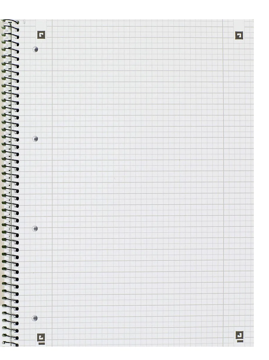 Oxford KarLi 100050362 - Cuaderno de espiral (10 unidades, cuadriculado con rayas, 80 hojas, A4+, 90 g/m²), color verde