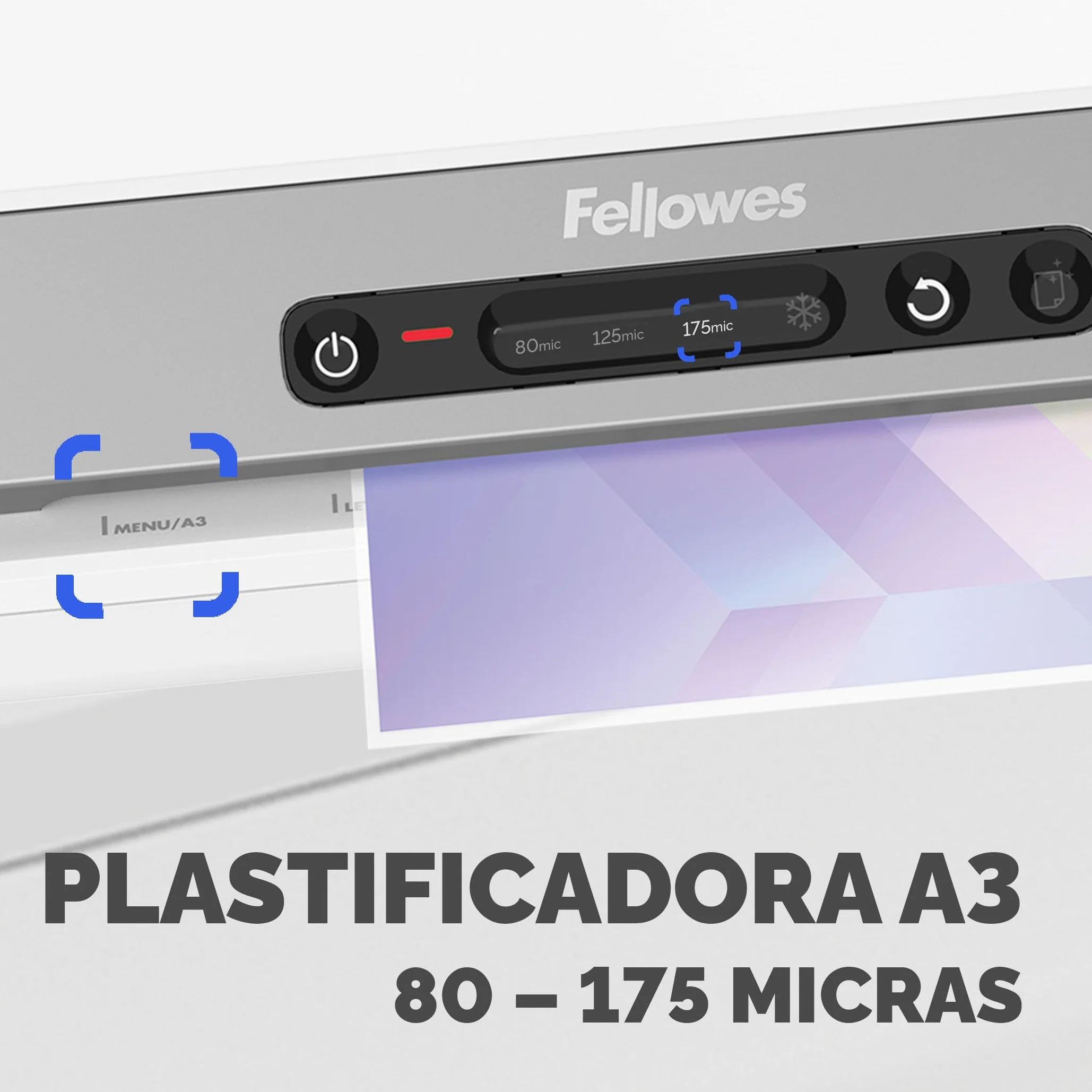 Fellowes Amaris A3 Plastificadora Documentos 80-175 Micras Uso Intensivo 1 Minuto