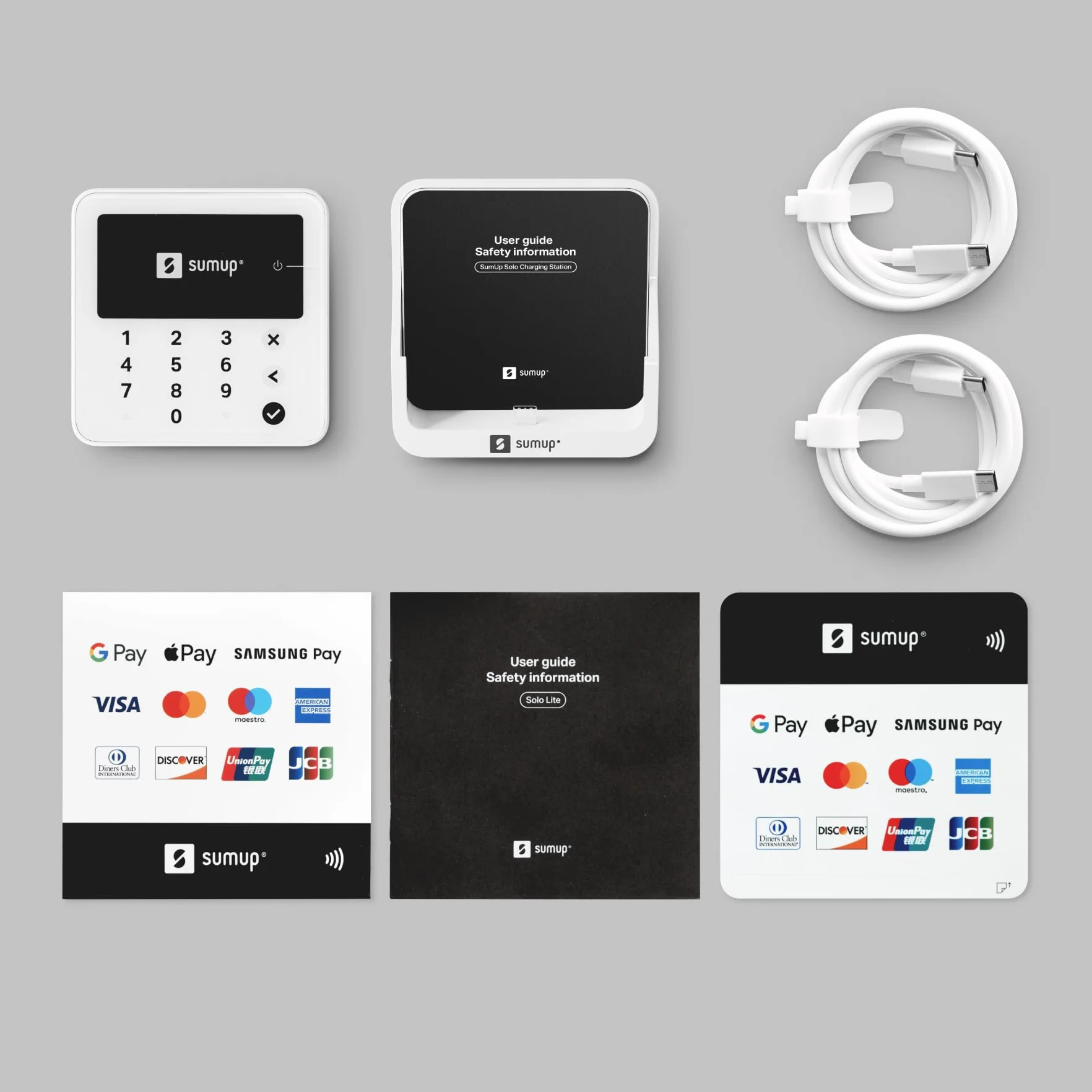 SUMUP Solo Lite Terminal de Pago Bluetooth con Base de Carga
