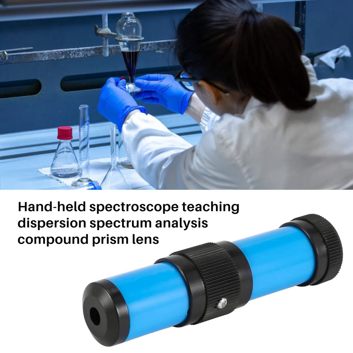 1 Pieza Espectroscopio de Mano EspectroscopíA de EmisióN de Luz Espectro FíSica AficióN