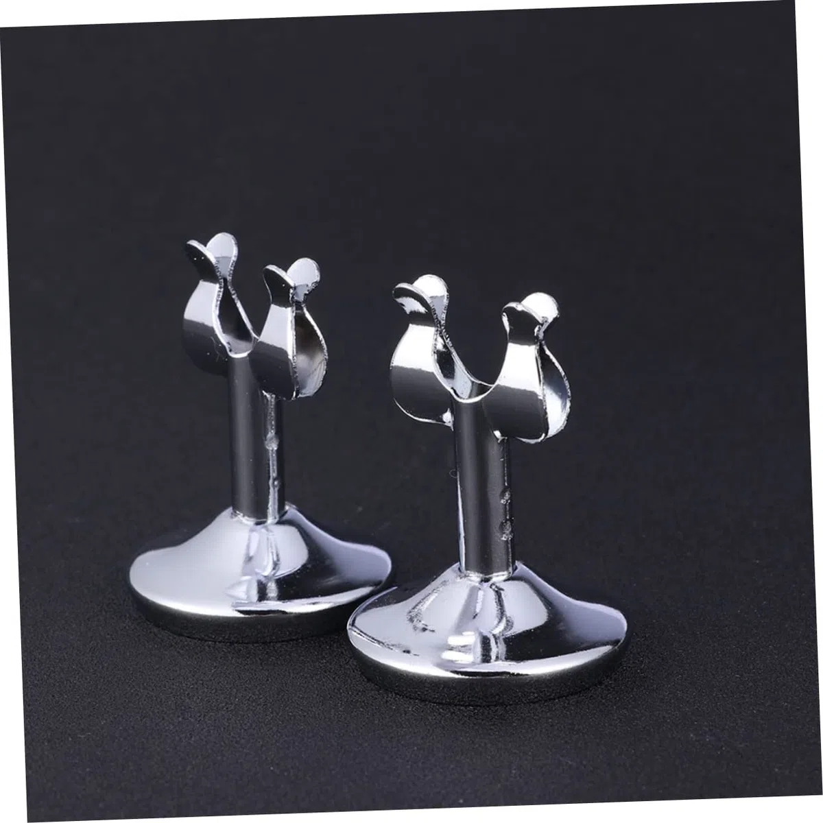 MAGICLULU 10piezas Portanúmeros De Mesa y Tarjeteros Inoxidable Elegante Resistente Multifunción Para Eventos
