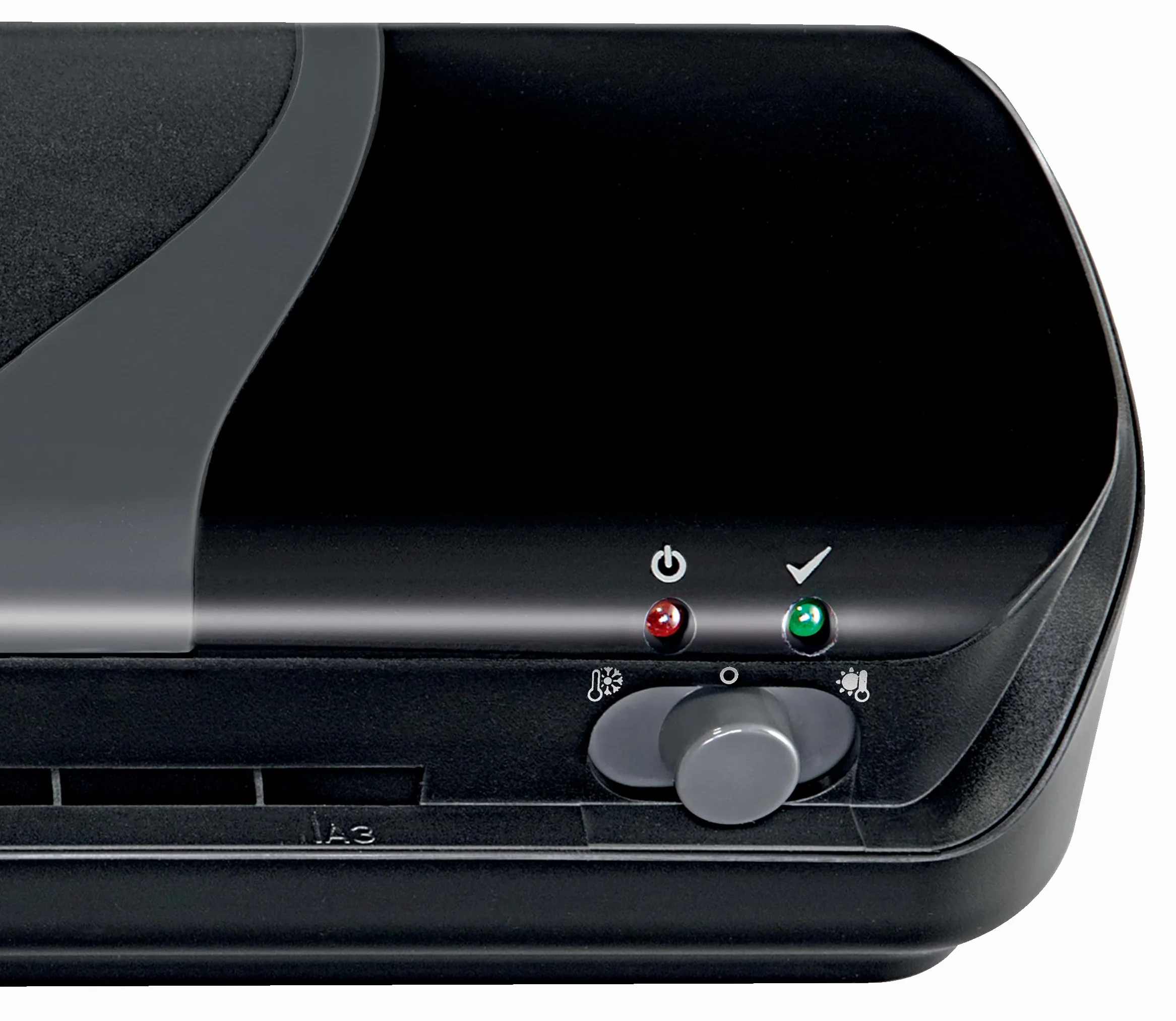 Plastificadora Inspire+ A3 Compacta, Calentamiento 4 Minutos, Modo Frío, 75-125 Micras, Negro