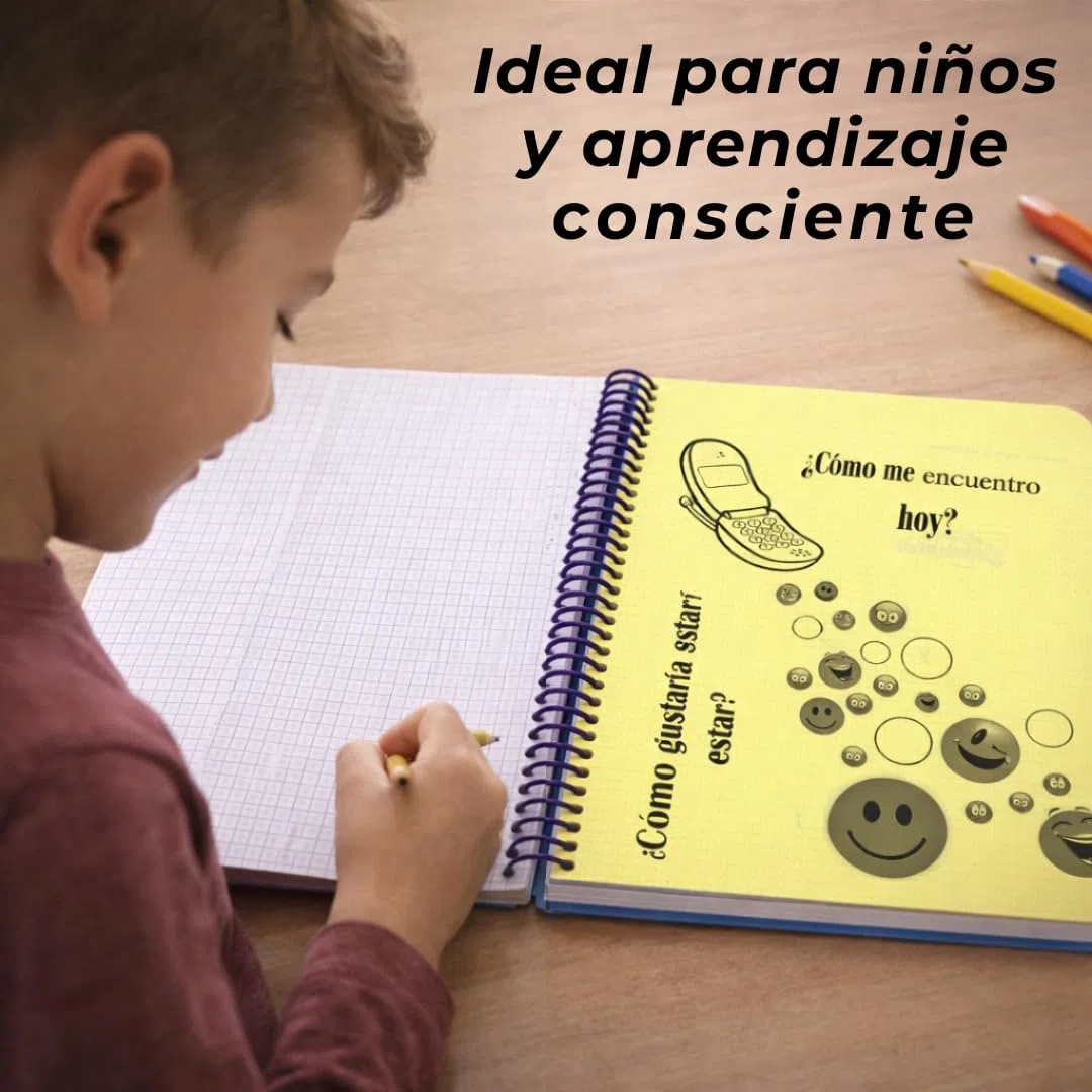 Optimer System - Pack de 5 Libretas A4 de Tapa Rígida – Cuaderno de Cuadrícula 90g con Espiral de Color – Bloc de Notas Profesional para Oficina y Estudios – Notebook Resistente y Elegante (5)