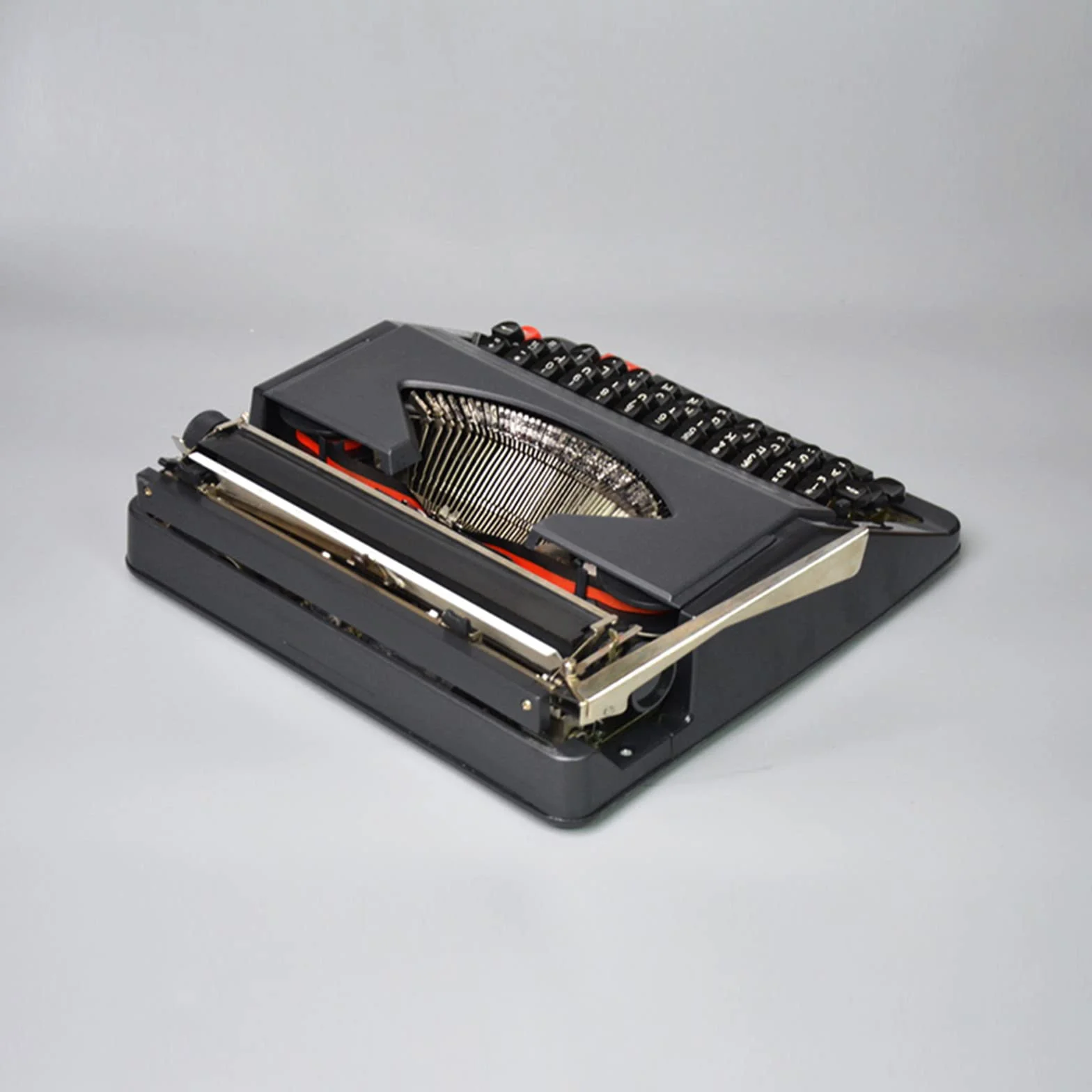 Máquina de Escribir Inglesa Mecánica Antigua, Maquinaria Máquina de Escribir, Maquina Escribir, Máquina de Escribir Manual Antigua, Portátil y Fácil de Usar,Black