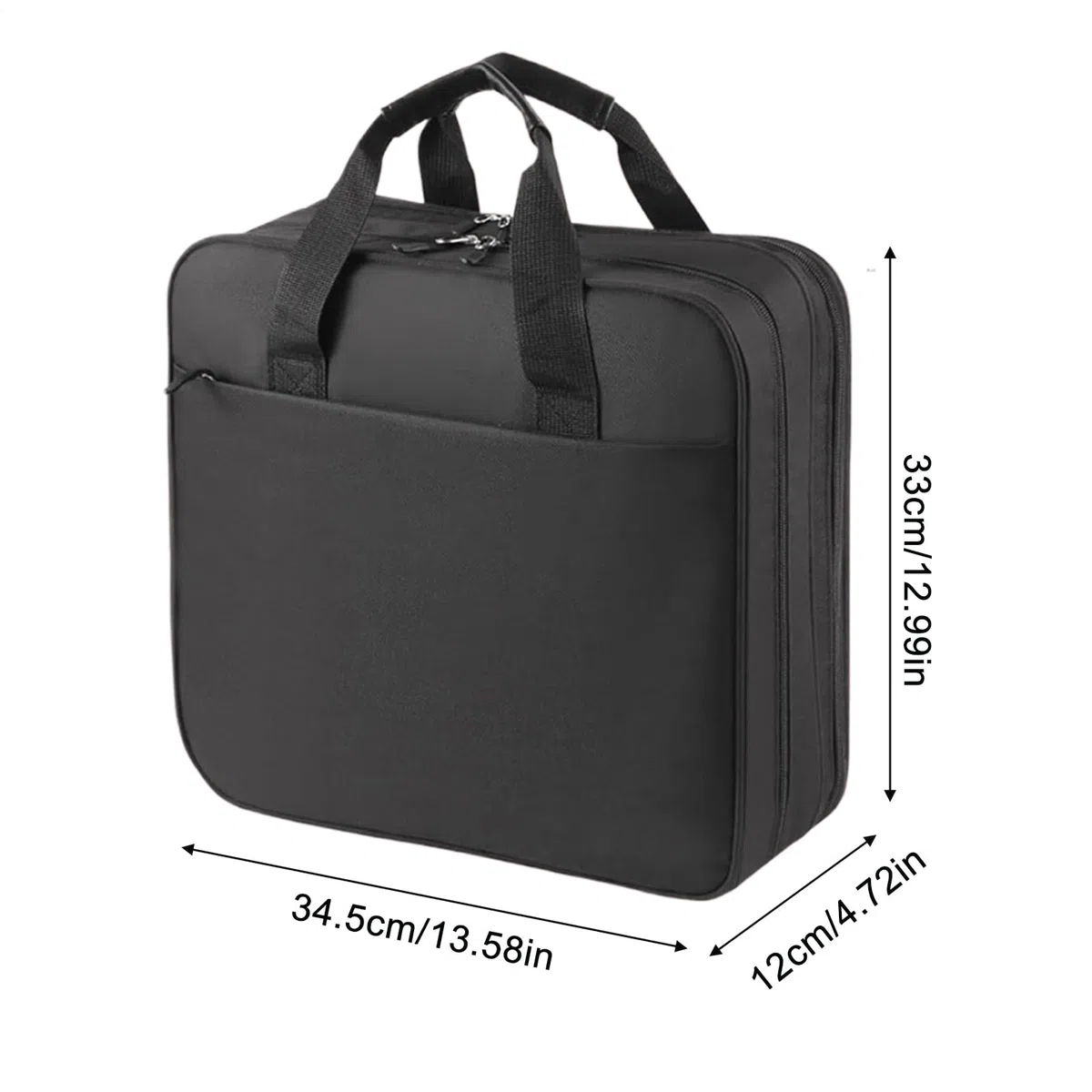 Carpeta con cremallera – Carpeta expandible, portadocumentos de 3 anillas, con múltiples bolsillos | Papelería para oficina escolar para estudiantes, viajes de negocios, almacenamiento de papel