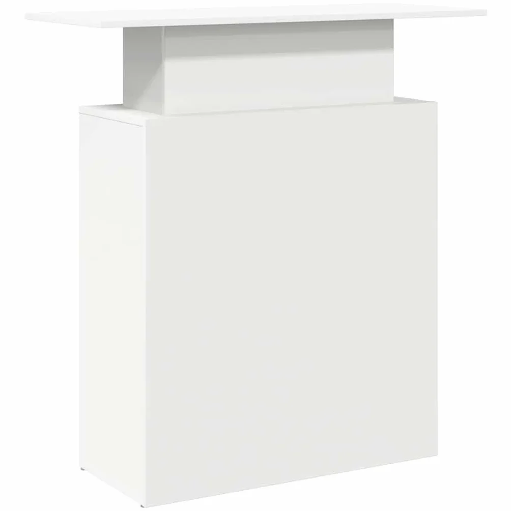 Genérico Mostrador de recepción Blanco 100x40x104 cm Madera de ingeniería,Mobiliario,Mobiliario de Oficina,Escritorios,859051