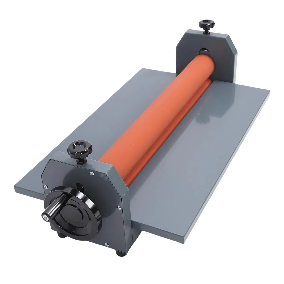 SUNGOOYUE Laminador en Frío Manual Herramienta de Rodillo de Goma Metálica Presión Ajustable 25,6 Pulgadas 650 Mm Ancho 15 Mm Capacidad Sin Arrugas Prensa de Montaje de Carteles Fotográficos para el