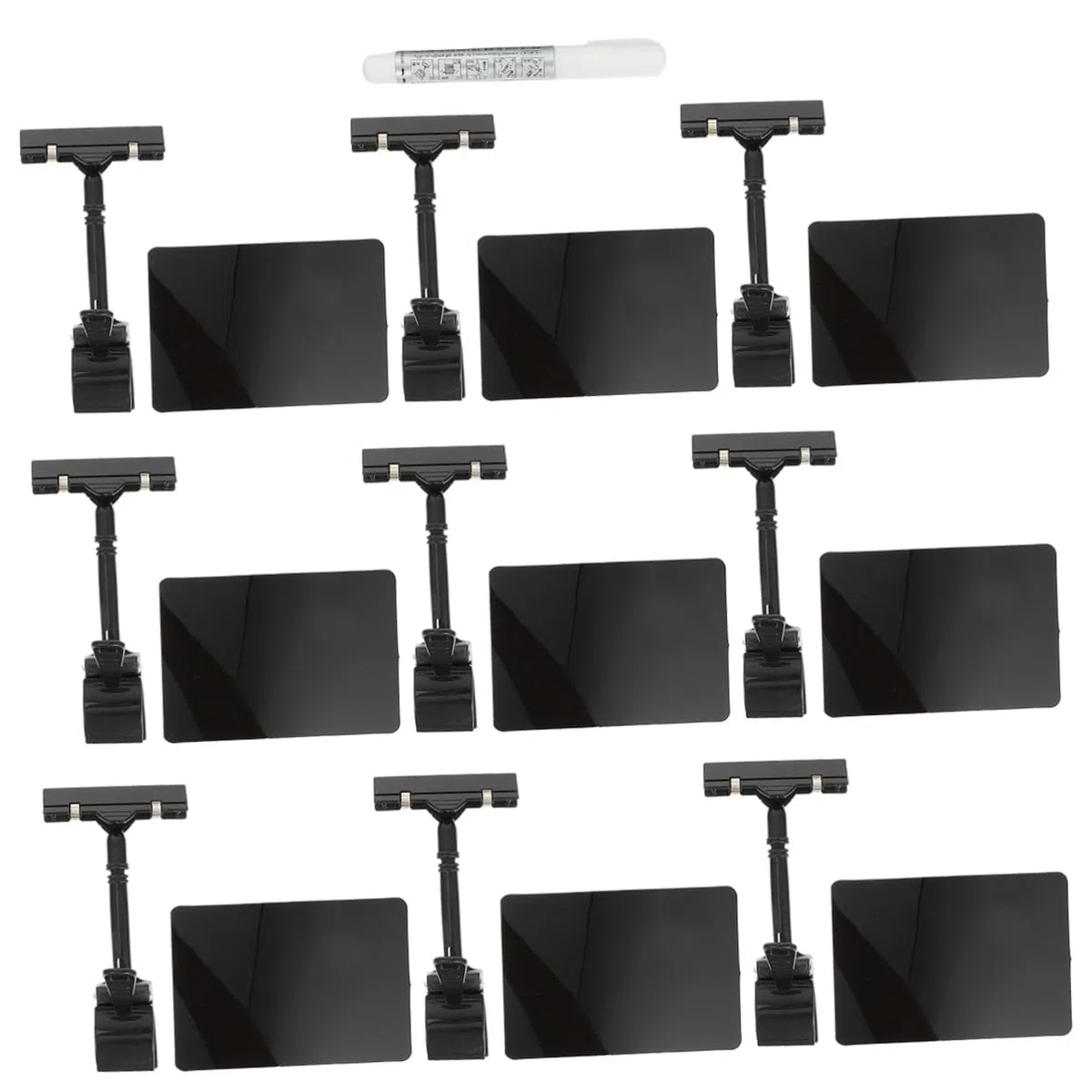LALAFINA 18piezas Soporte De Carteles De Precio Clips Para Exhibición De Precios Supermercados y Tiendas