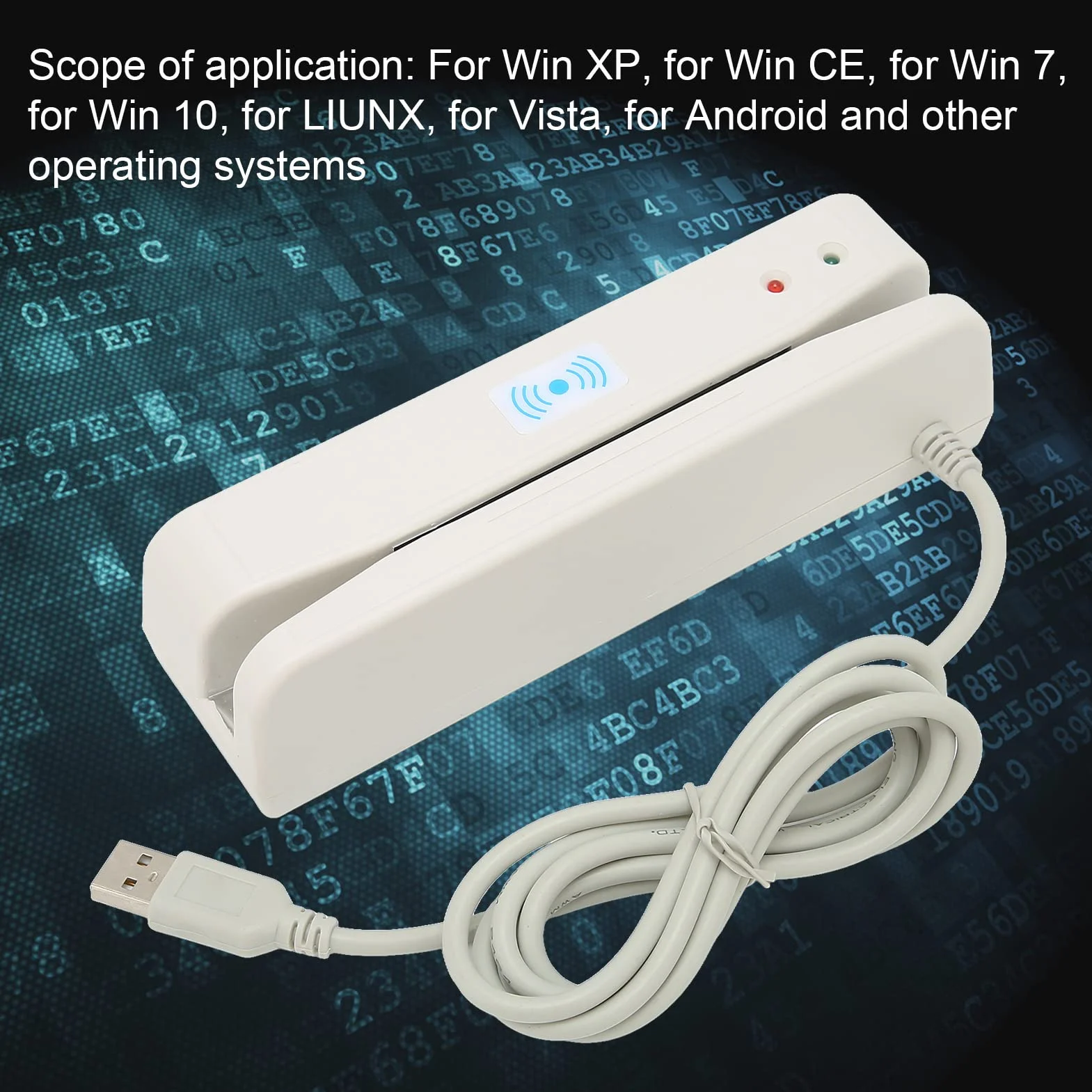 Lector de Tarjetas de Crédito MSR-400 USB Banda Magnética Escáner
