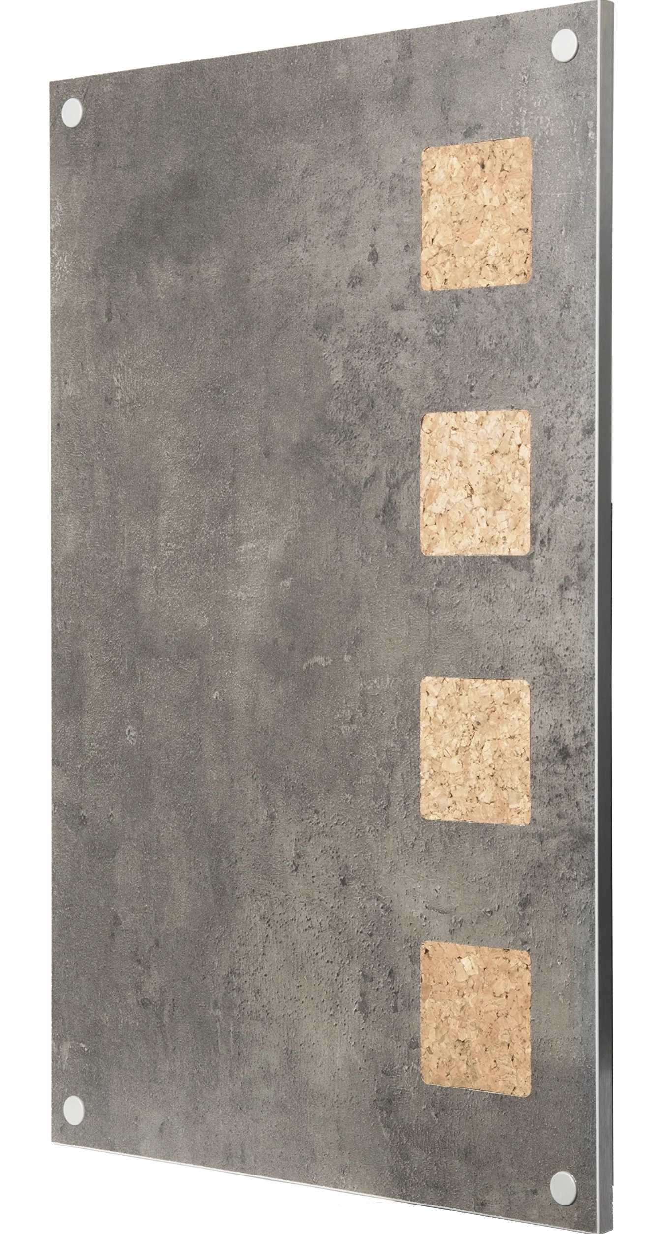 Securit Tablero de Corcho Pizarra Superficie Escritura 58x38x1.3 cm Gris Concrete Grey