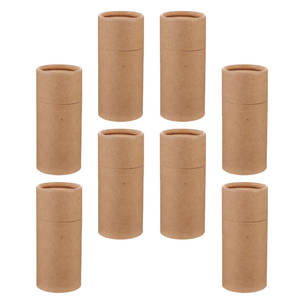 Genérico Contenedores de Papel Kraft para 8 Botellas de Aceite Esencial, Cajas Cilíndricas para Embalaje, Convenientes para Almacenamiento y Fáciles de Transportar