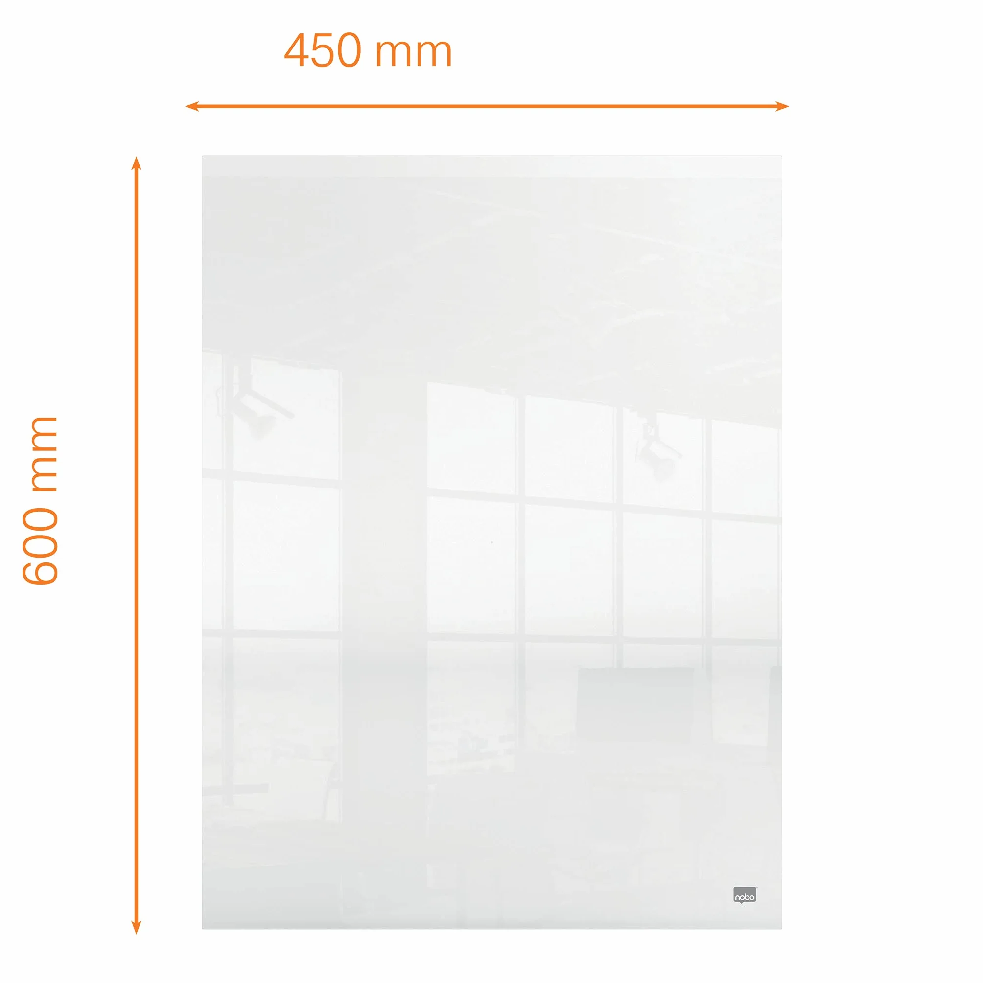 Nobo Pizarra Blanca Magnética 600 x 450 mm, Portátil, Incluye Rotulador y Soportes