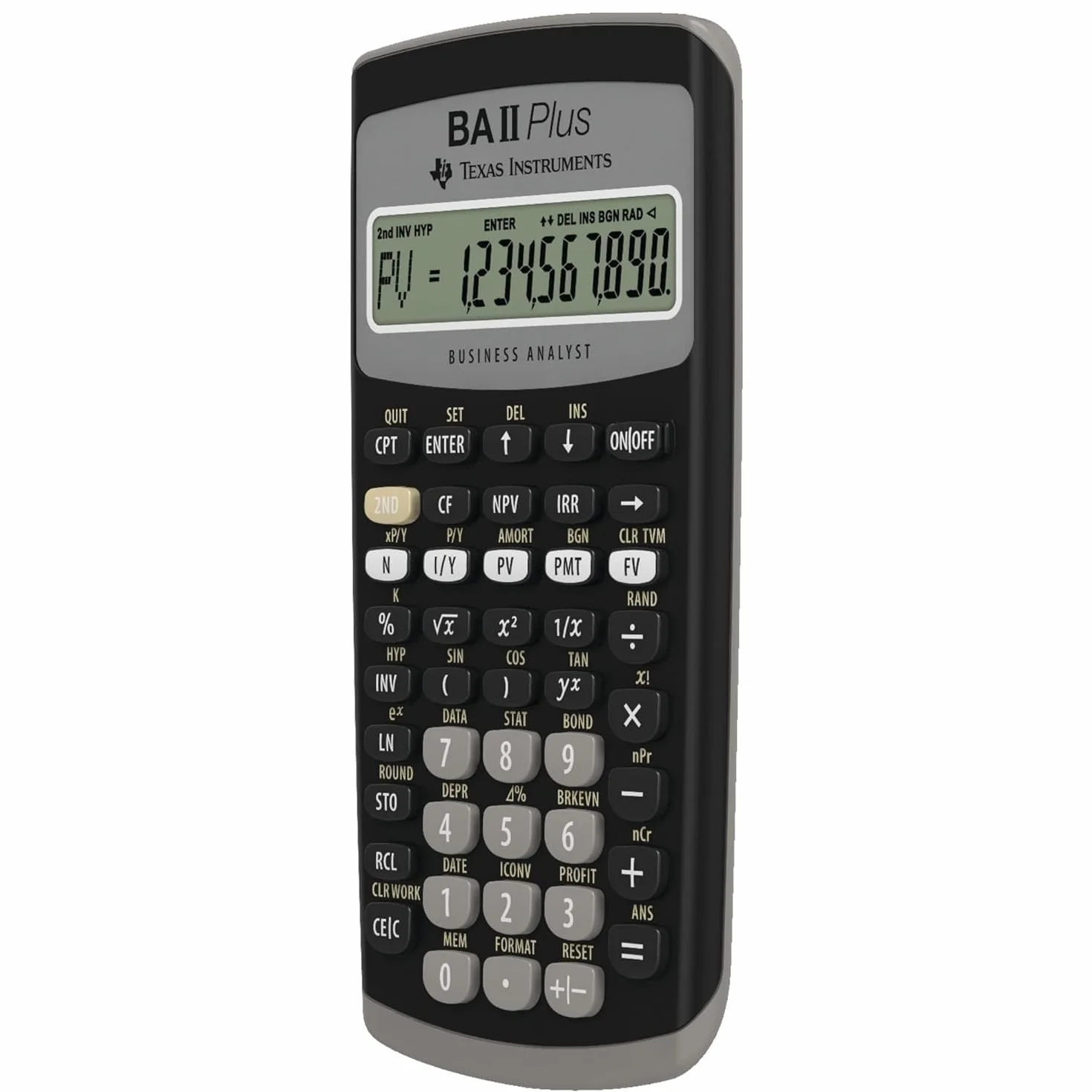Texas Instruments BAII PLUS - Calculadora financiera, negro