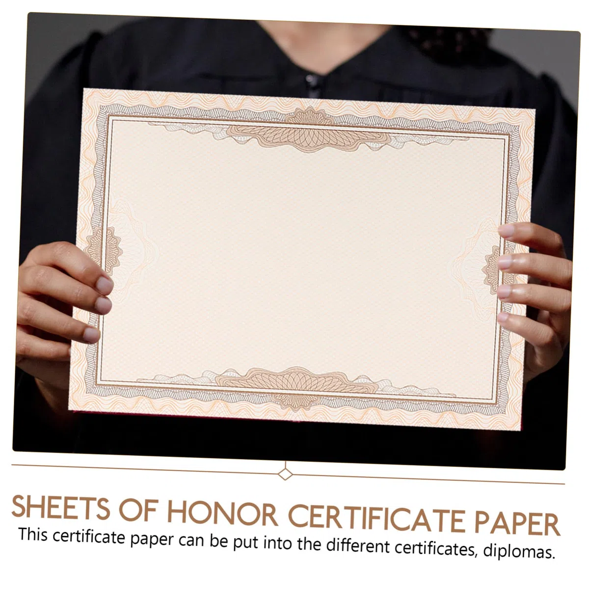 SEWACC Papel Delicado Práctico y Conveniente para Almacenamiento 100 Hojas de Papel para Diplomas de Graduación en white Adecuado para Decoración y Uso en Tienda