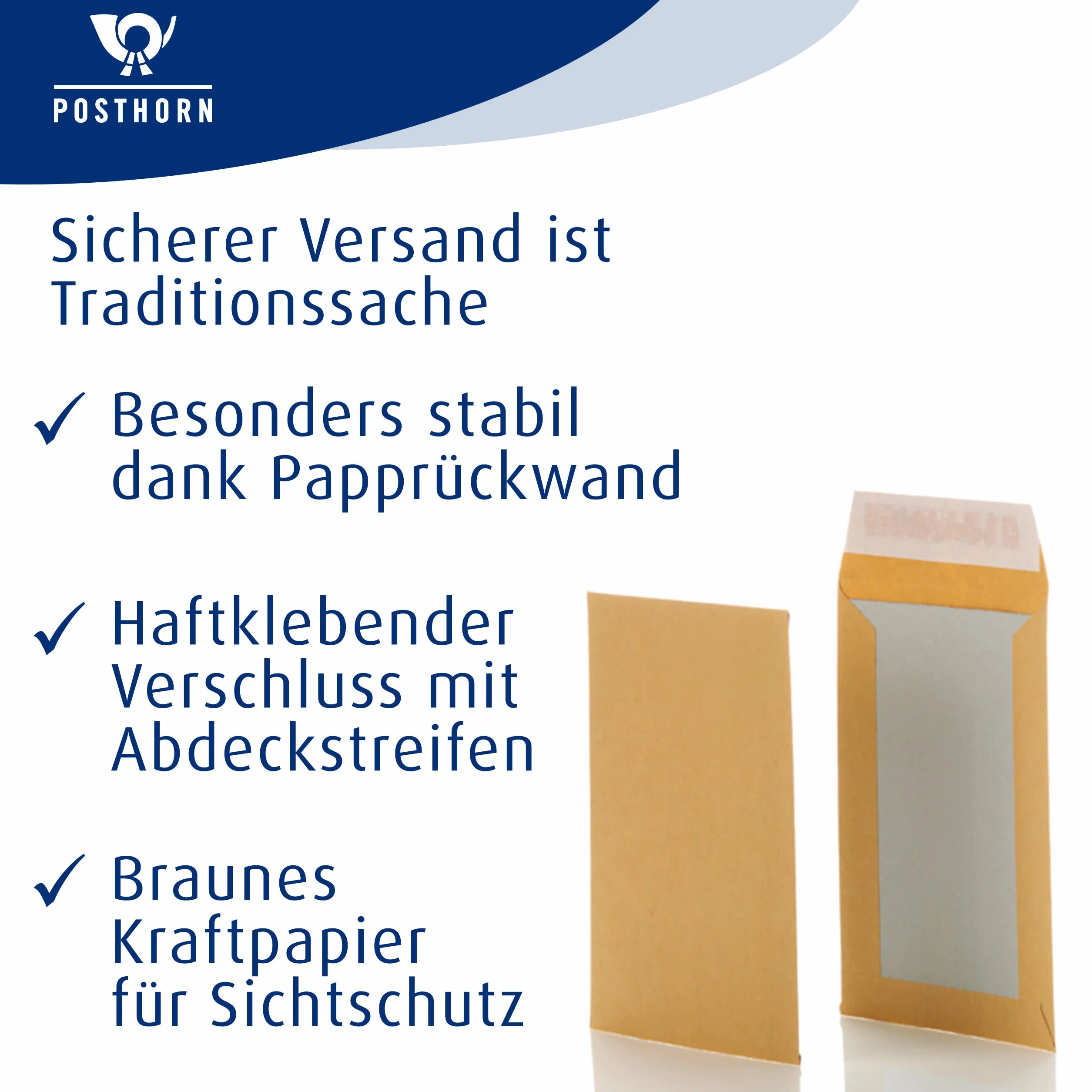 Sobres A3 papel estraza 120 g/m² reverso cartón gris 450 g/m² cierre autoadhesivo 100 unidades marrón