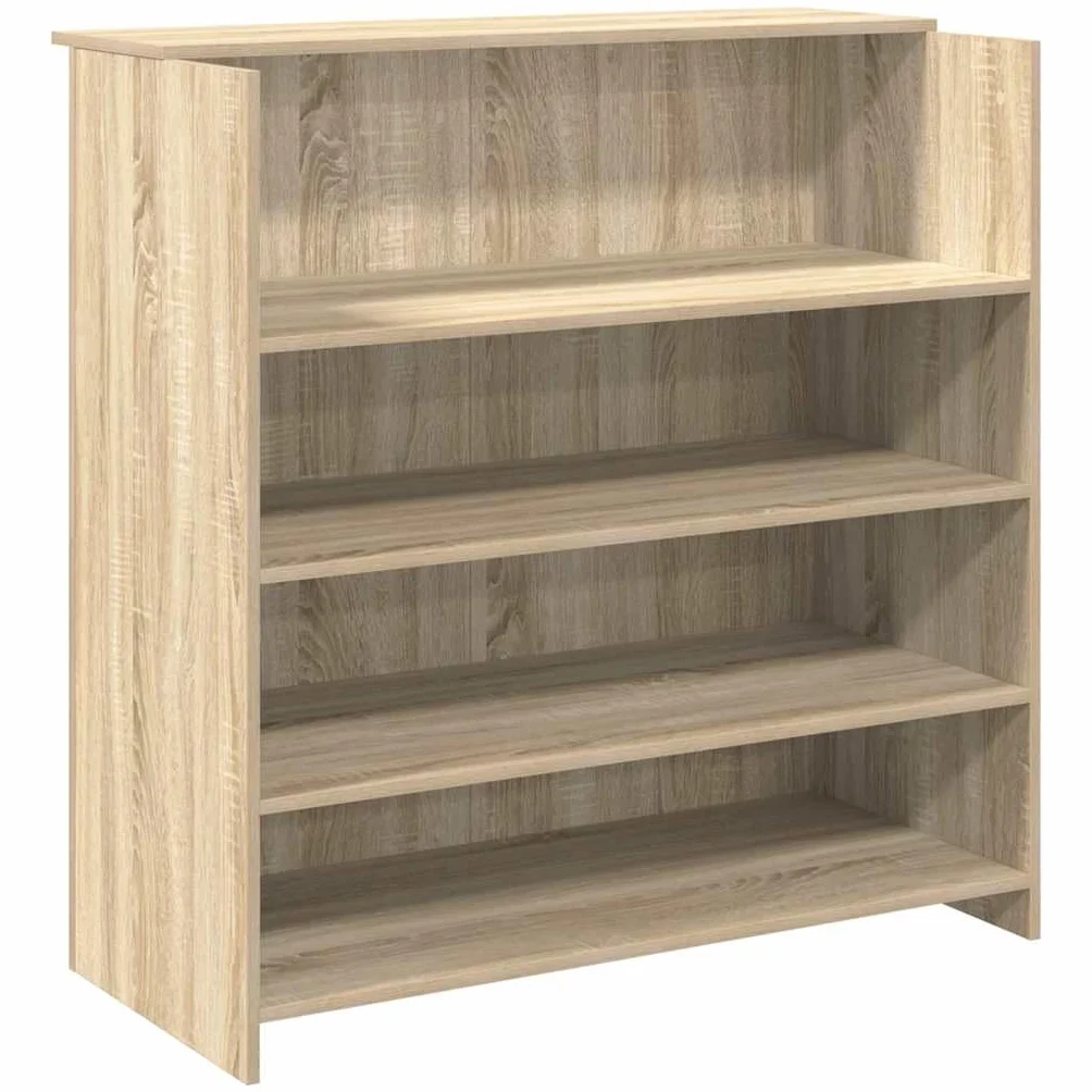 vidaXL Mostrador recepción Roble Sonoma 100x50x103,5 cm Madera ingeniería