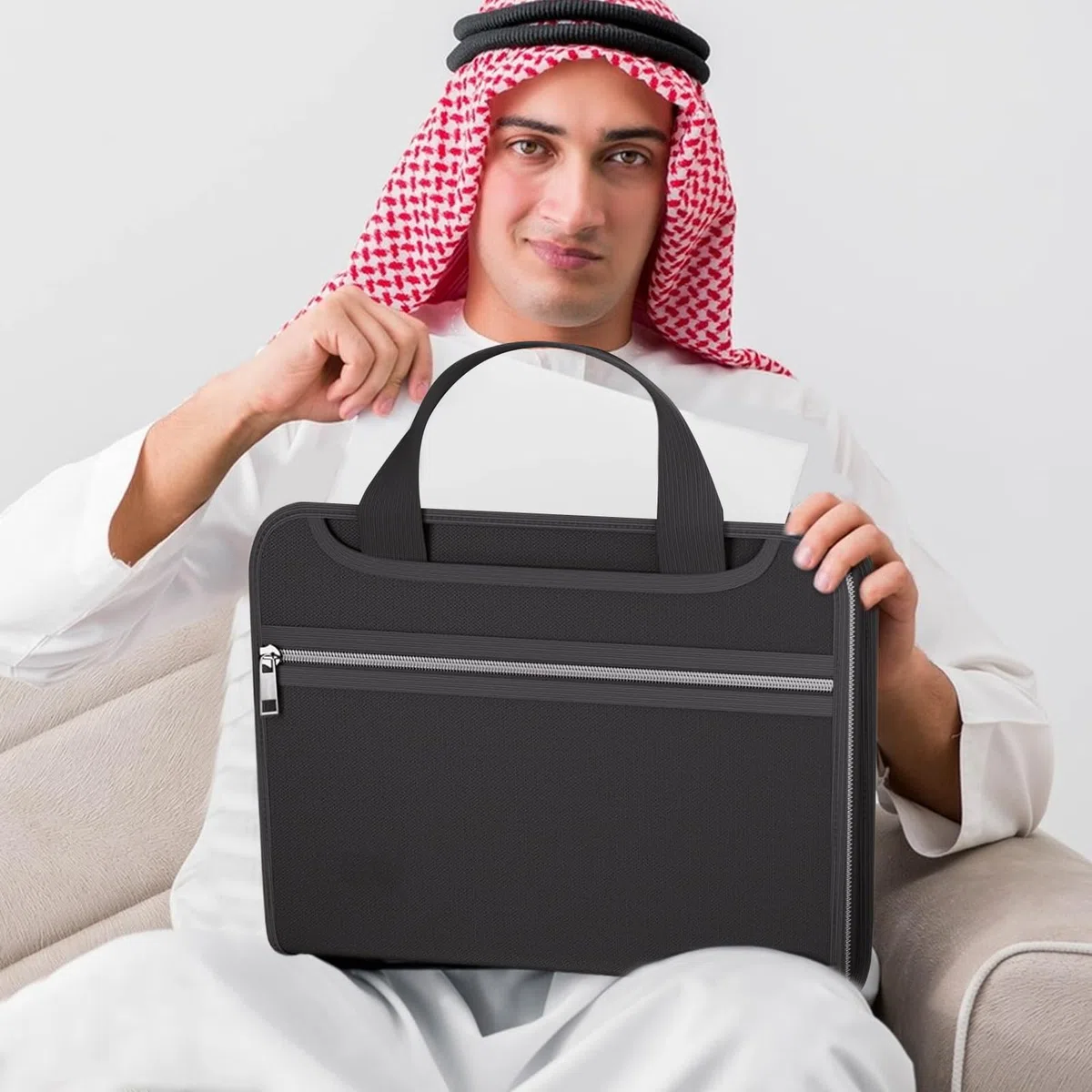 Organizador de archivos de acordeón, carpeta de archivos expandibles | Almacenamiento de documentos importante, bolsas de seguridad para foga