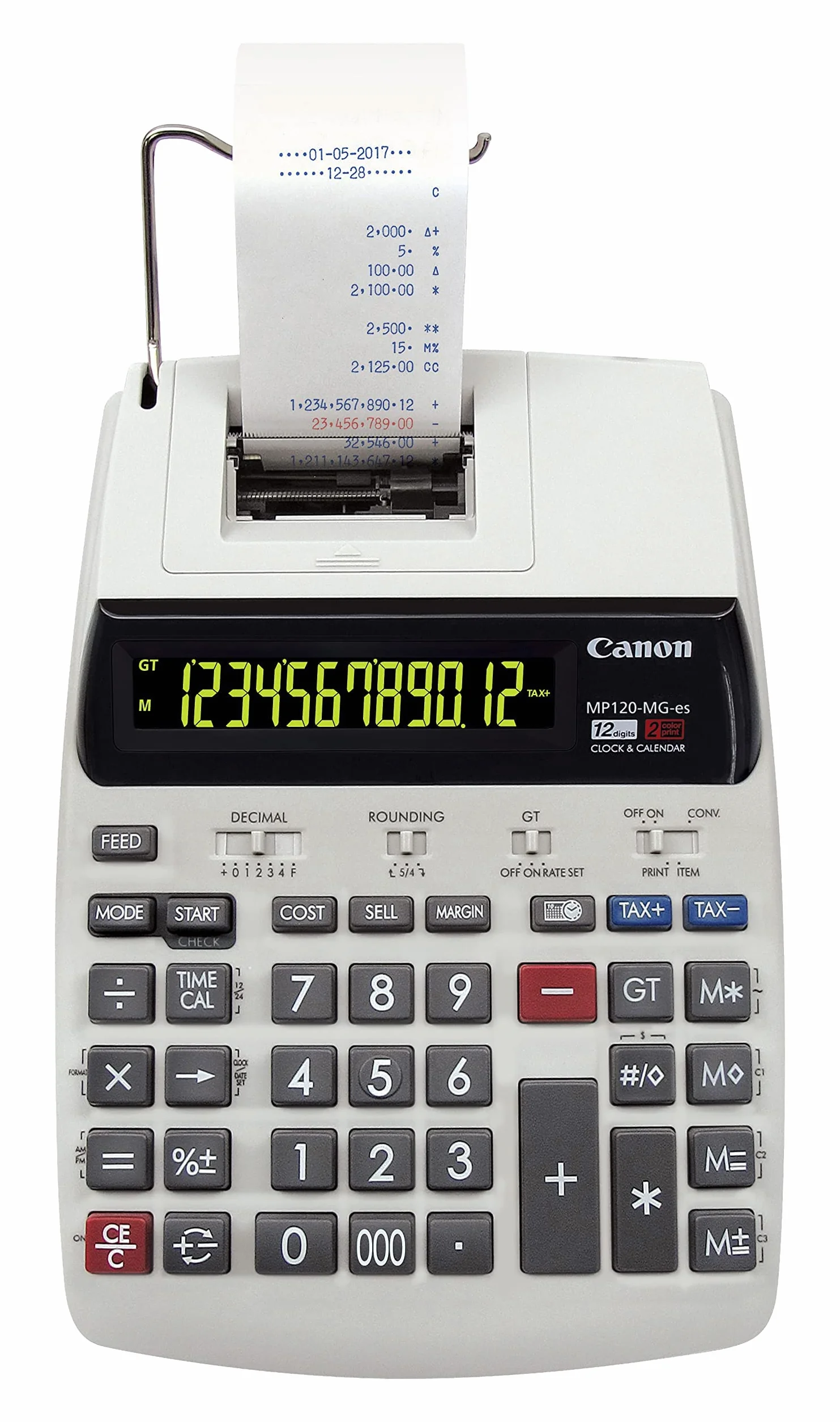 Canon MP120-MG-es II, Calculadora impresora, Tamaño Único, Gris