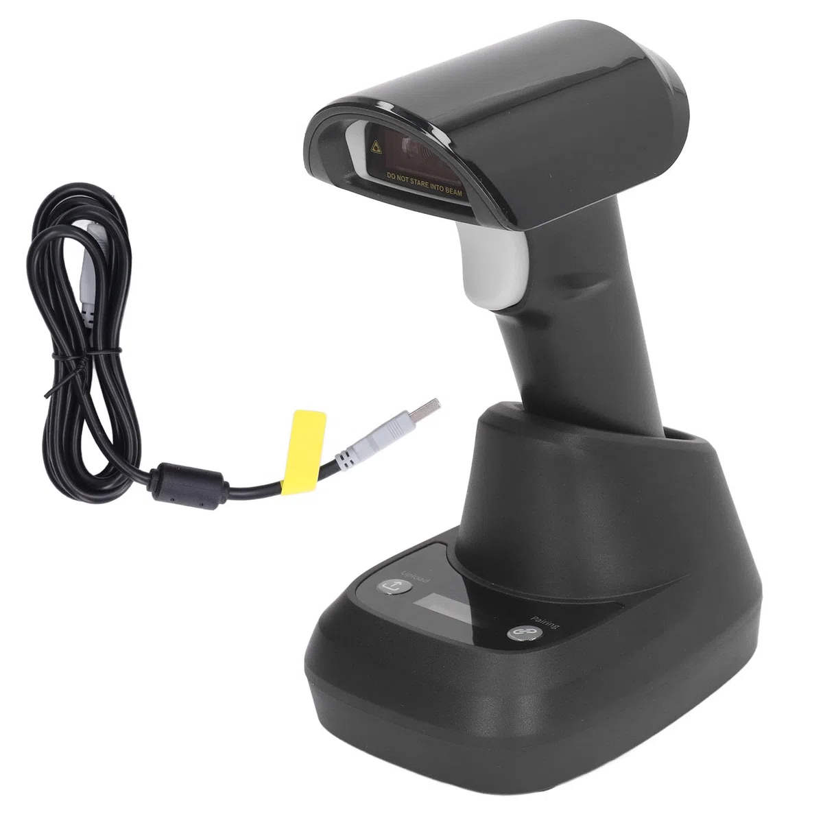 Marhynchus Escáner de Código de Barras Bluetooth Lector de Código de Barras Inalámbrico ABS Escáner de QR 1D 2D con Base de Batería de 2000 MAh para Almacén de Logística Inventario Minorista Lectura