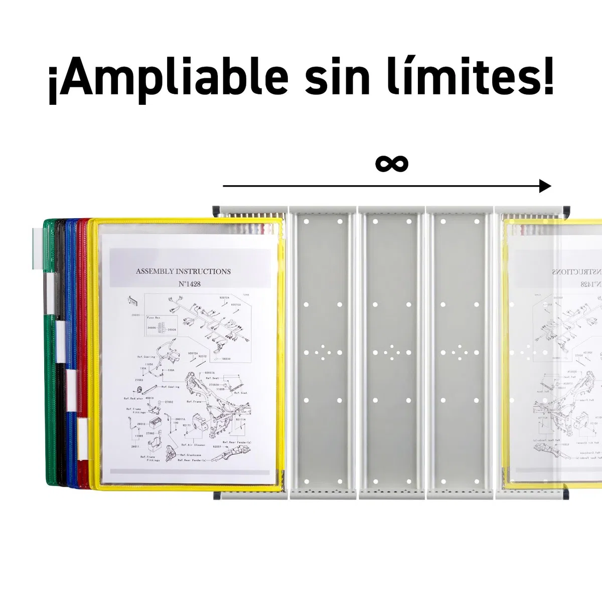 TARIFOLD 434109 - Clasificador de 10 fundas
