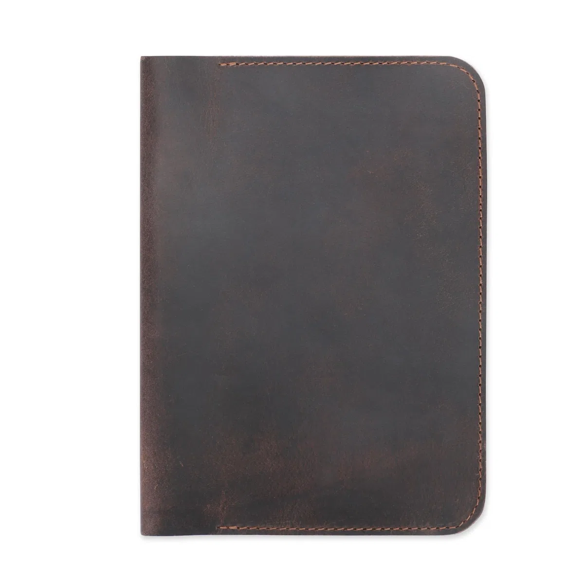 Funda de diario de cuero de 5.75 x 8.25 pulgadas, tamaño A5 mediana recargable, cuaderno de viaje encuadernado en cuero hecho a mano para escritores y viajeros, funda de cuero vintage,