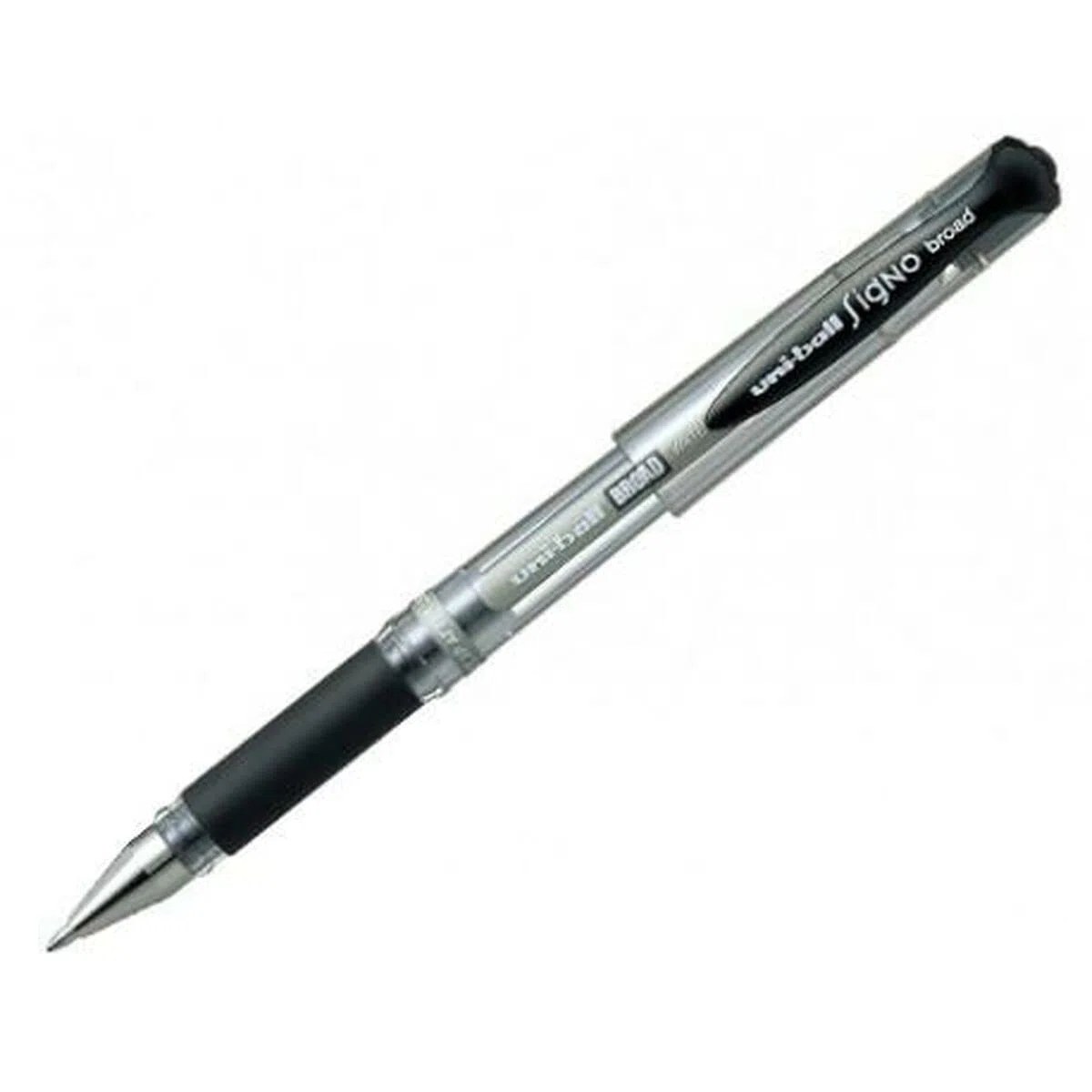 Uni-Ball UM153S, Paquete de 12 Bolígrafos de Tinta Gel, Negro