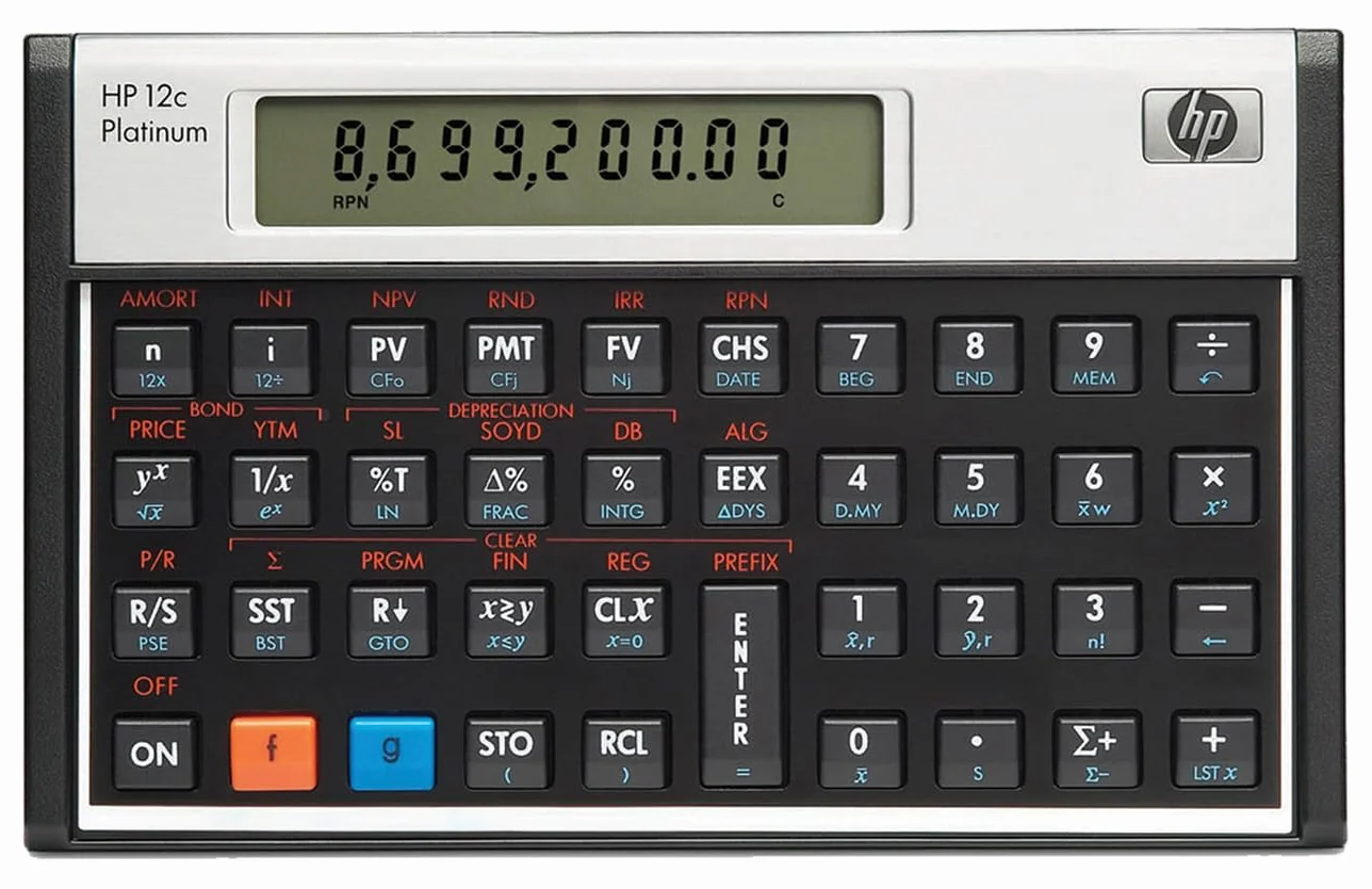 HP Calculadora financiera 12C Platinum - Calculadora