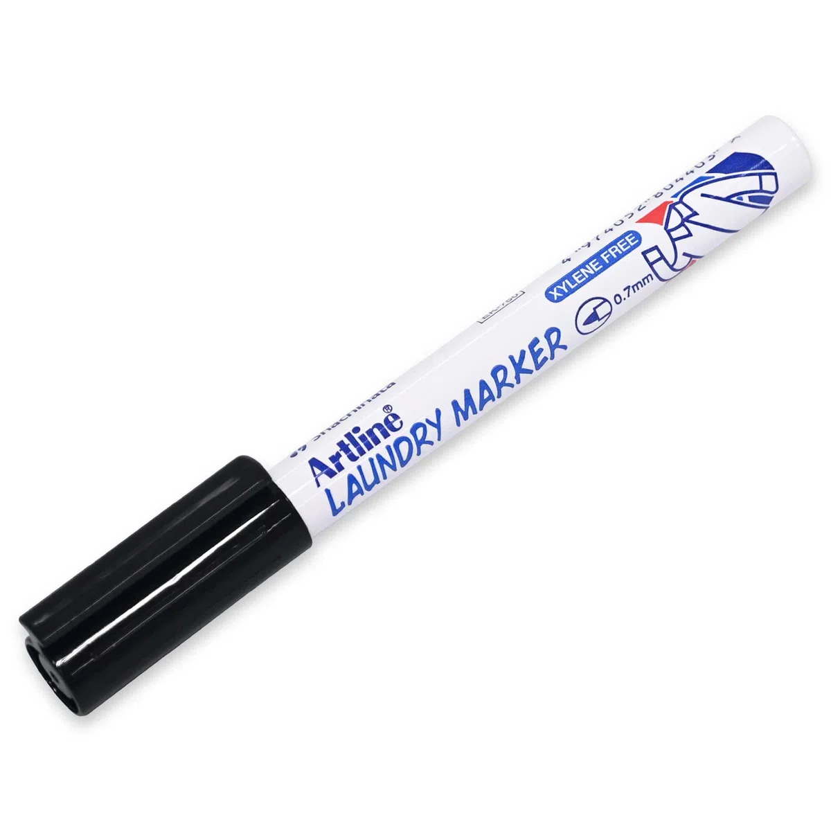 ROTULADOR ARTLINE MARCADOR ROPA 750 NEGRO -PUNTA REDONDA 0.7 MM -ROPA PAPEL METAL Y CRISTAL (12 unid.)