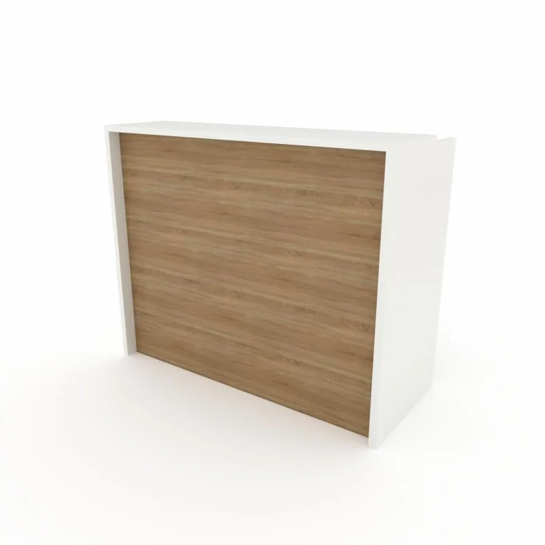MOSTRADOR XLAMINADO 25mm Grosor 120x105x50cm Roble Fabricado en España