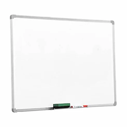 Q-Connect Pizarra Blanca Melamina Marco De Aluminio 180 x 90 Cm