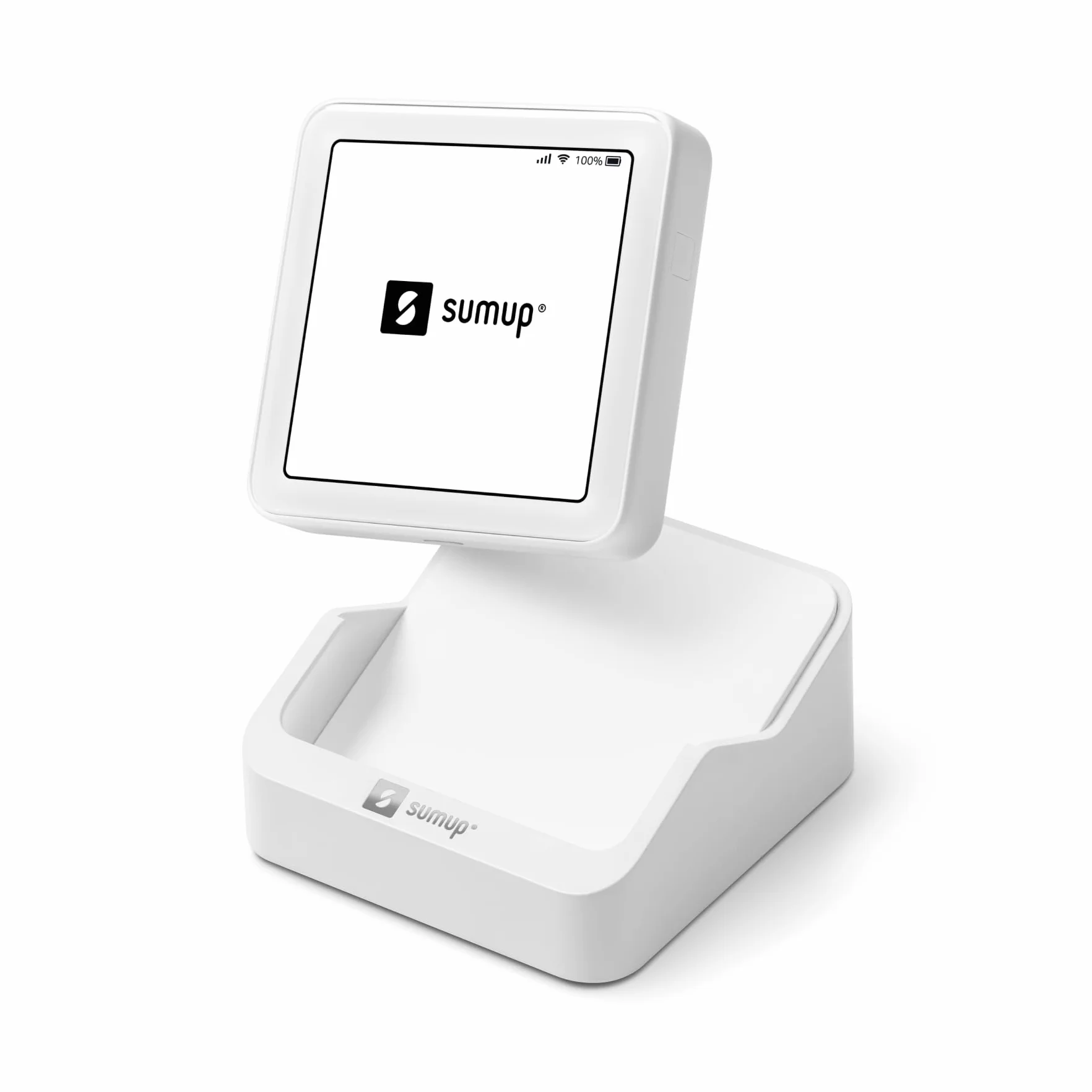 SUMUP Solo Terminal de Tarjetas con Base de Carga - Terminal Independiente con Pantalla Táctil y Datos Móviles Ilimitados