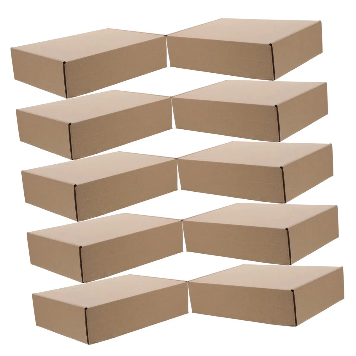 Angoily 25piezas Cajas De Embalaje De Cartón Para Envío Cajas Postales De Papel Para Almacenamiento y Pequeñas Empresas