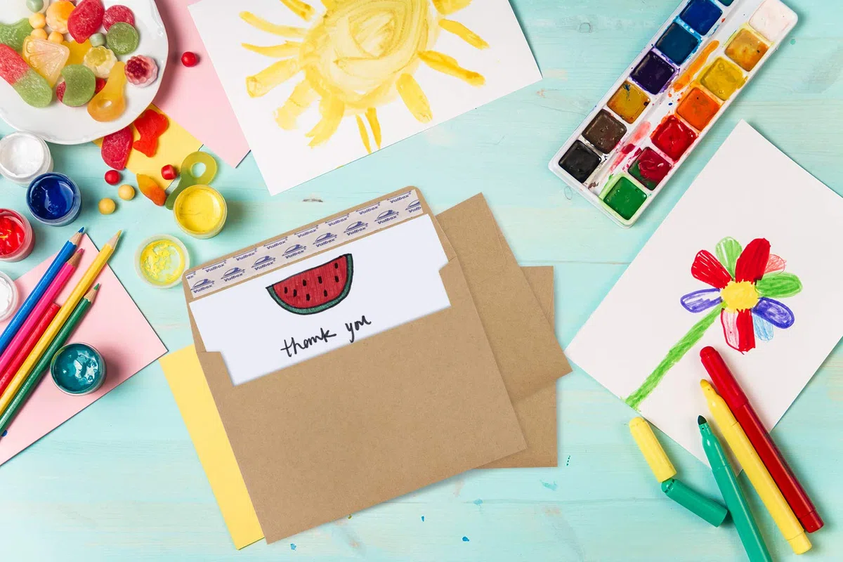 ValBox Sobres de invitación A2, 100 unidades, sobres de papel kraft marrón de 4.3 x 5.75 pulgadas, autosellados para invitaciones, fotos, bodas, anuncios, notas de agradecimiento, RSVP, tarjetas de