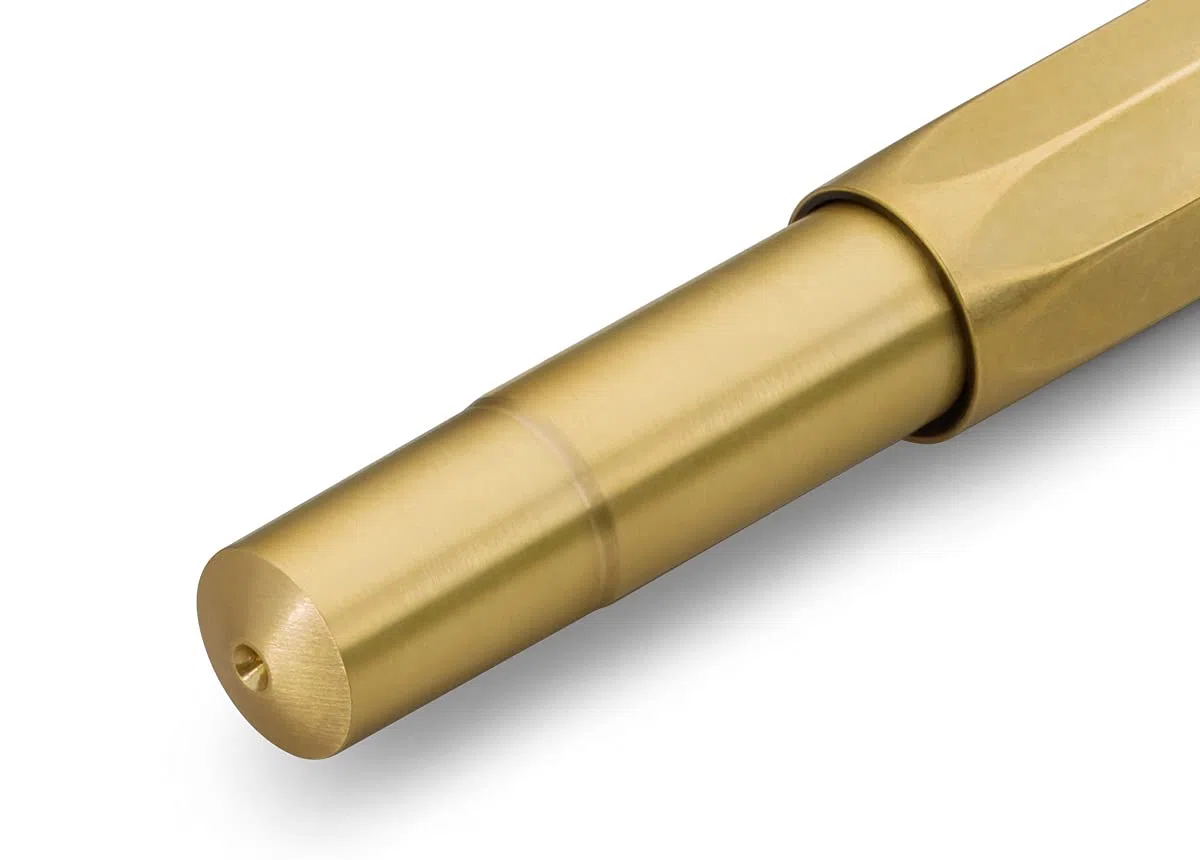 Kaweco Brass Sport - Bol?grafo de gel (punta de 0,7 mm, para zurdos y diestros, con bola de cer?mica, 13,5 cm)
