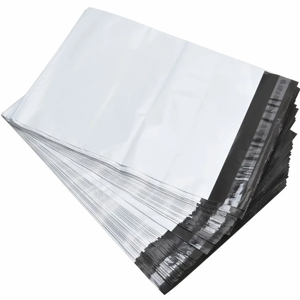 Sobre de plástico de expedición, sobre de envío de plástico, paquete de 100 bolsas de plástico, bolsas de embalaje autoadhesivas, (229 mm x 305 mm/9 x 12 pulgadas)