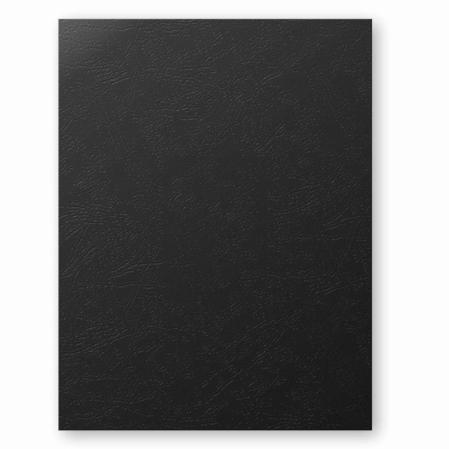 RAYSON Portadas para encuadernar de cartón, diseño de piel, A4, 230g/m², color negro, 100 unidades