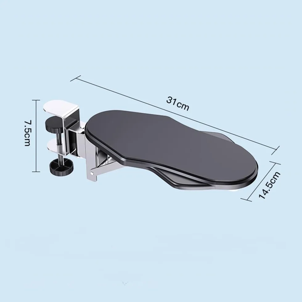 2 Piezas Reposabrazos de Escritorio Ergonómico,Apoyabrazos de Ordenador,180° Rotación Reposamuñecas para Ordenador,Soporte de Reposabrazos y Soporte para Muñeca para Hogar,Oficina
