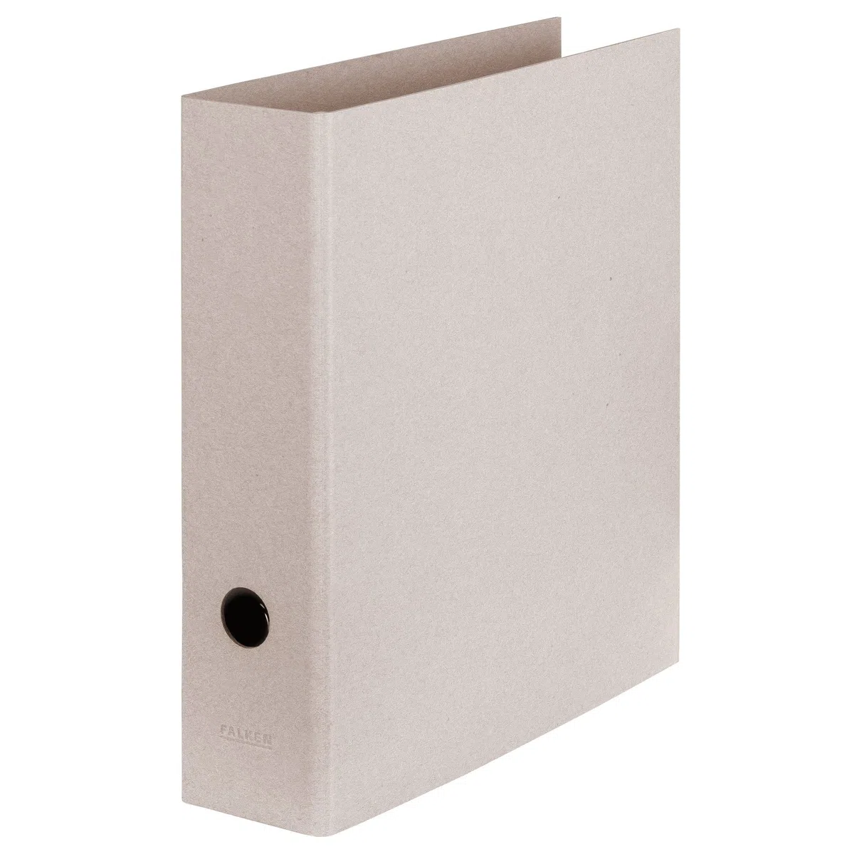 FALKEN Pure Raw - Archivador vegano (10 unidades, 8 cm de ancho, DIN A4, color gris natural, purista, ecológico, ecológico, carpeta de oficina Briefordner, 22001576