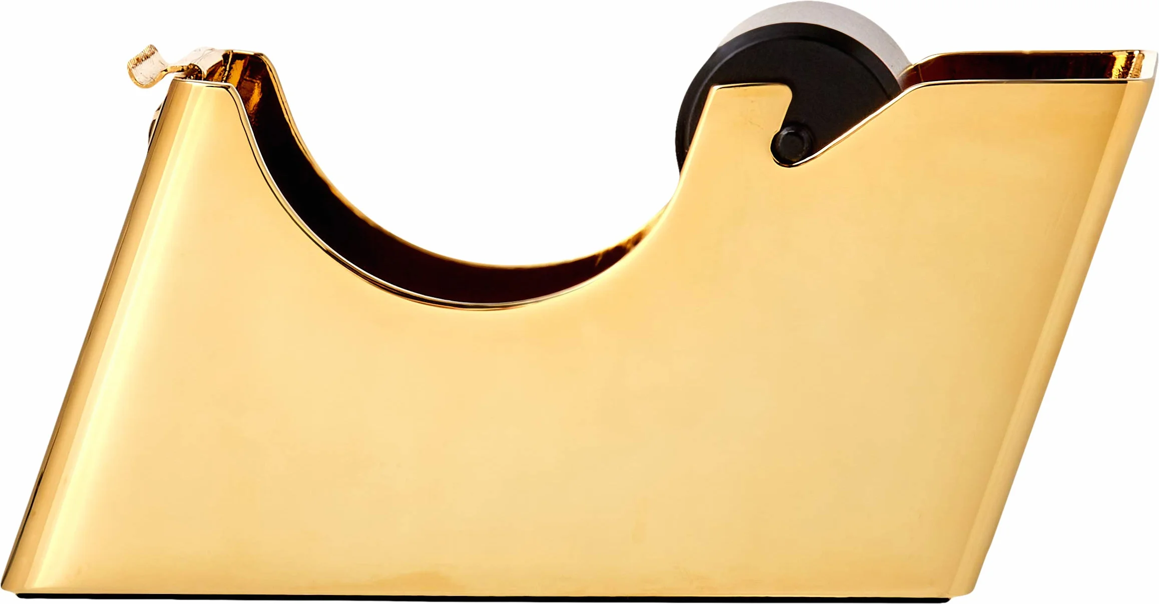 EL CASCO Portacelo para escritorio M-800 LN, Oro 23kt y Negro, Dispensador de cinta adhesiva
