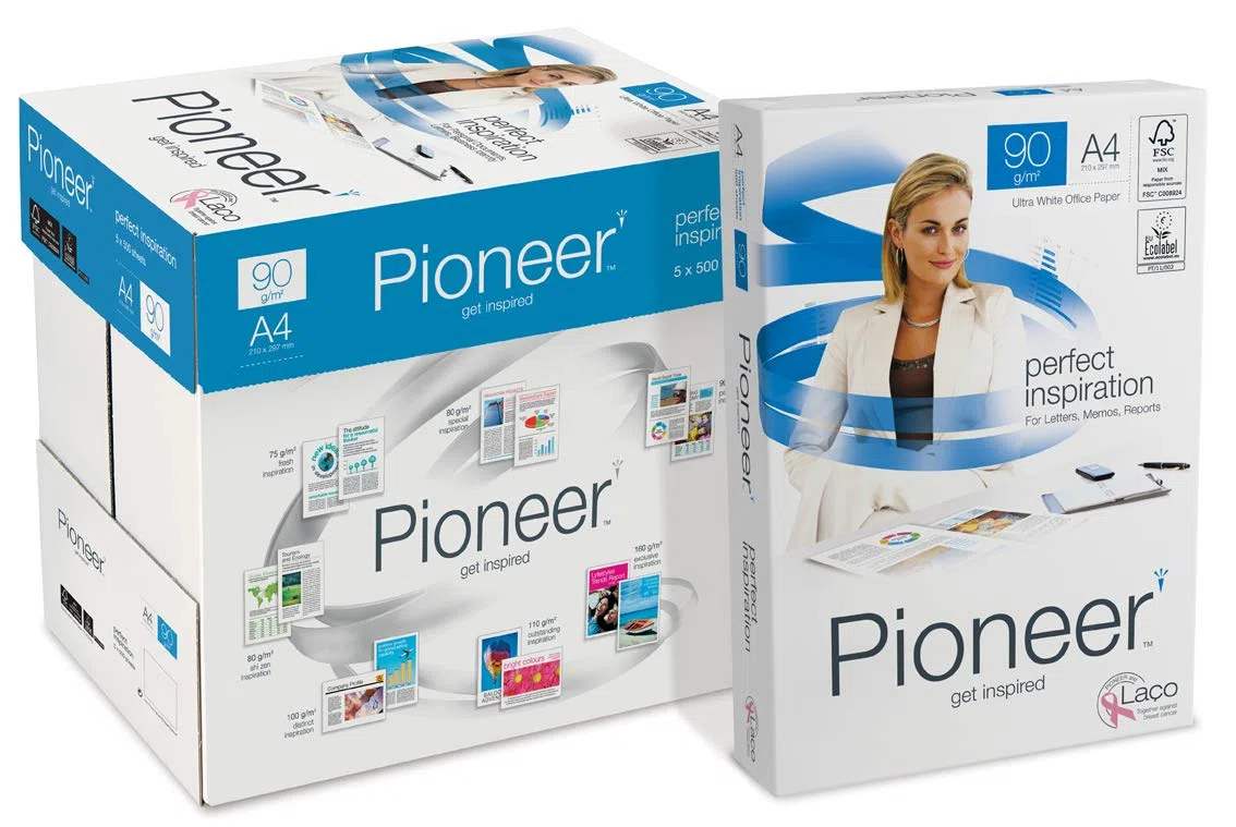 PIONEER - Papel premium para impresora 2500 folios 90 g/m2