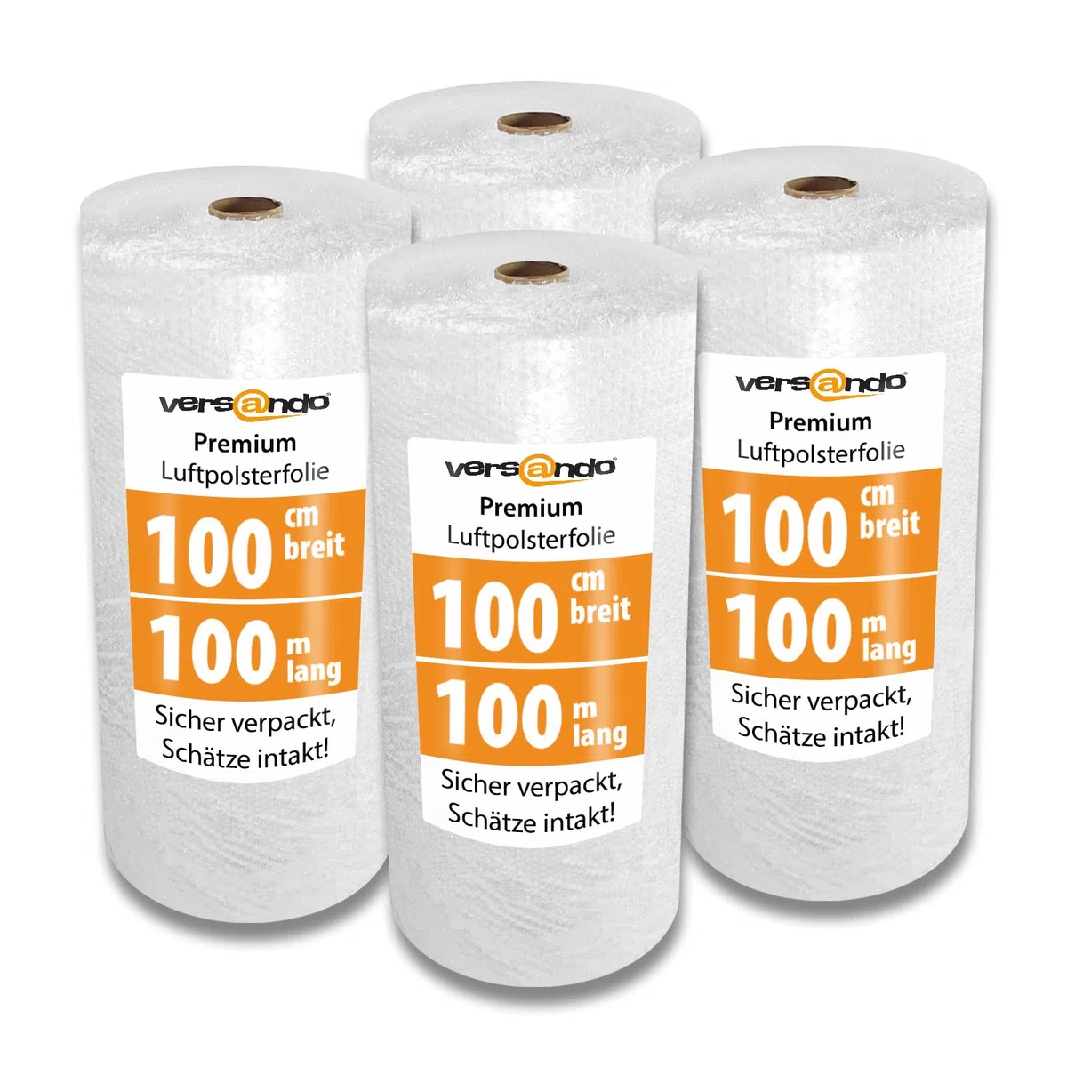 versando 4 envoltorios de burbujas premium de 100 m x 1 m para envíos, | embalajes, mudanzas, papel de burbujas