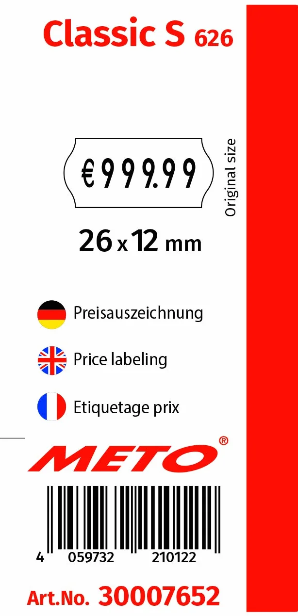 Juego de etiquetadoras de precios METO Classic S