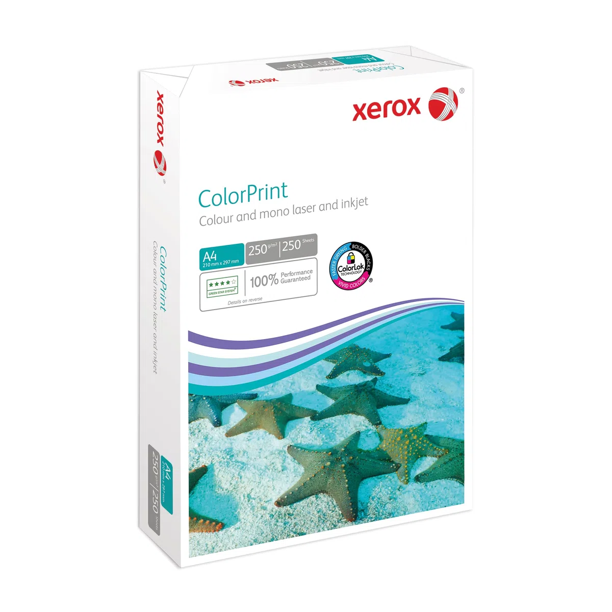 Xerox Colorprint 003R95414 Premium - Papel para impresora láser a color, 250 g/m², A4, FSC Mix Credit, 1 paquete (250 hojas), color blanco