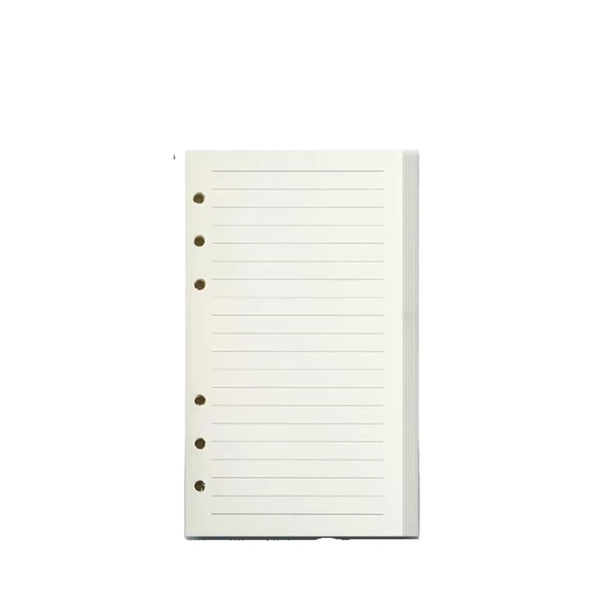 Cuaderno Espiral Recambio de cuaderno de hojas sueltas A5, A6 y A7, carpeta espiral, línea interior, cuadrícula en blanco, papel interior, papelería(A6 line)