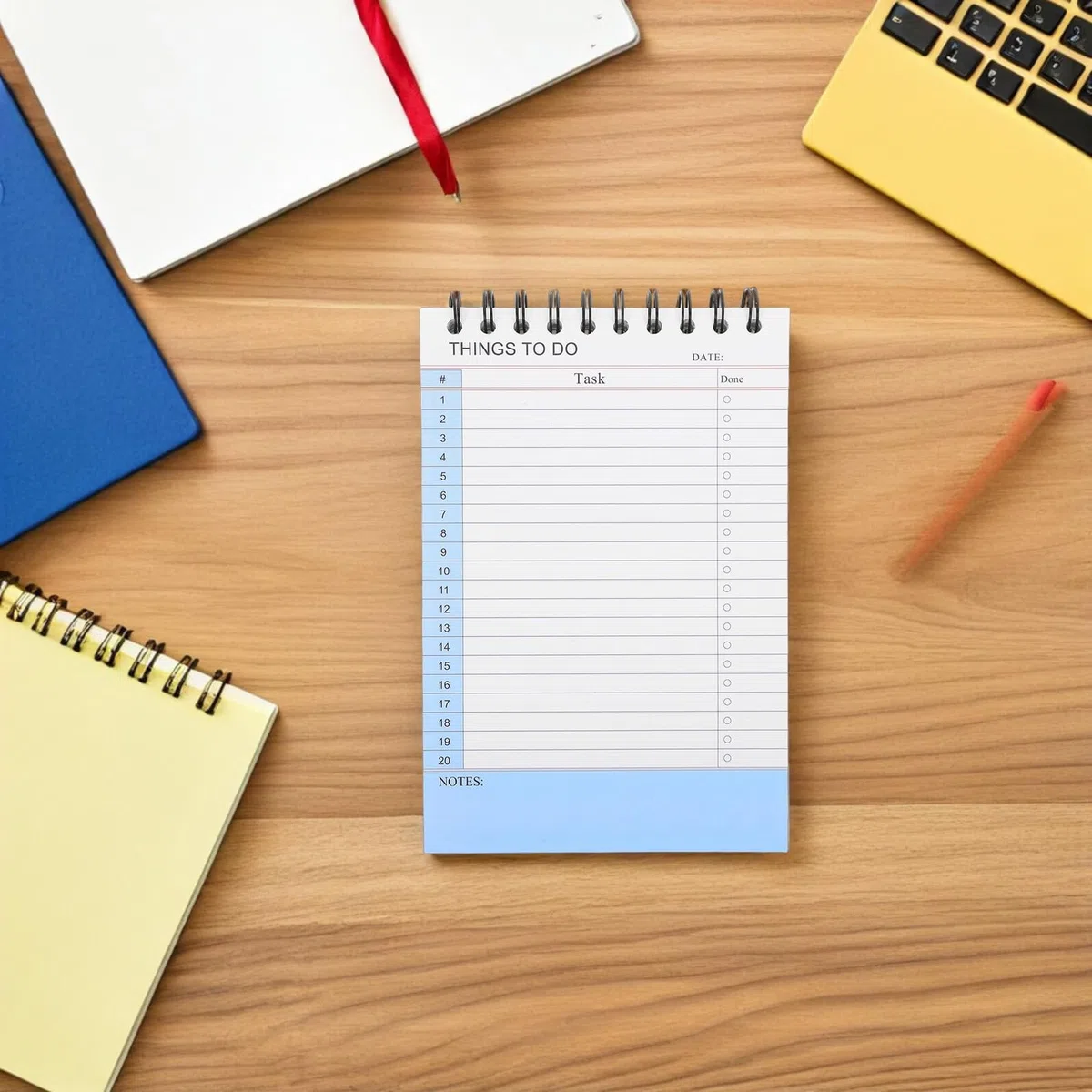 Cabilock Planificador de Trabajo Cuaderno Espiral 2 Unidades con Diseño Minimalista y Secciones de Notas Rayadas para Oficina Hogar