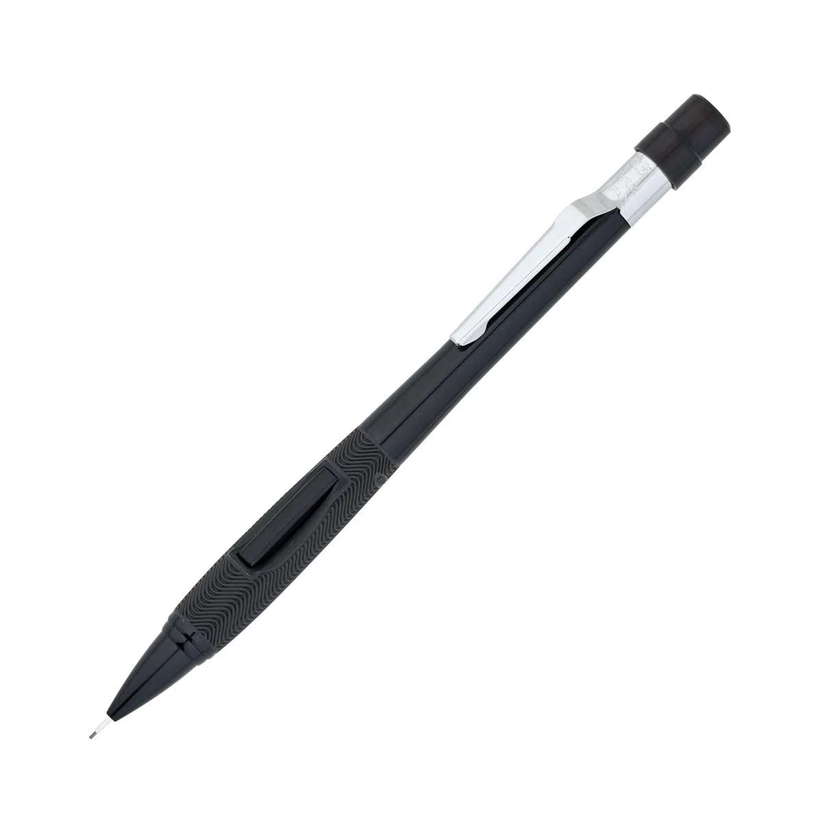 Pentel rápido Clicker portaminas, mina de 0,5 mm tamaño, negro barril, caja de 12 (pd345 a)