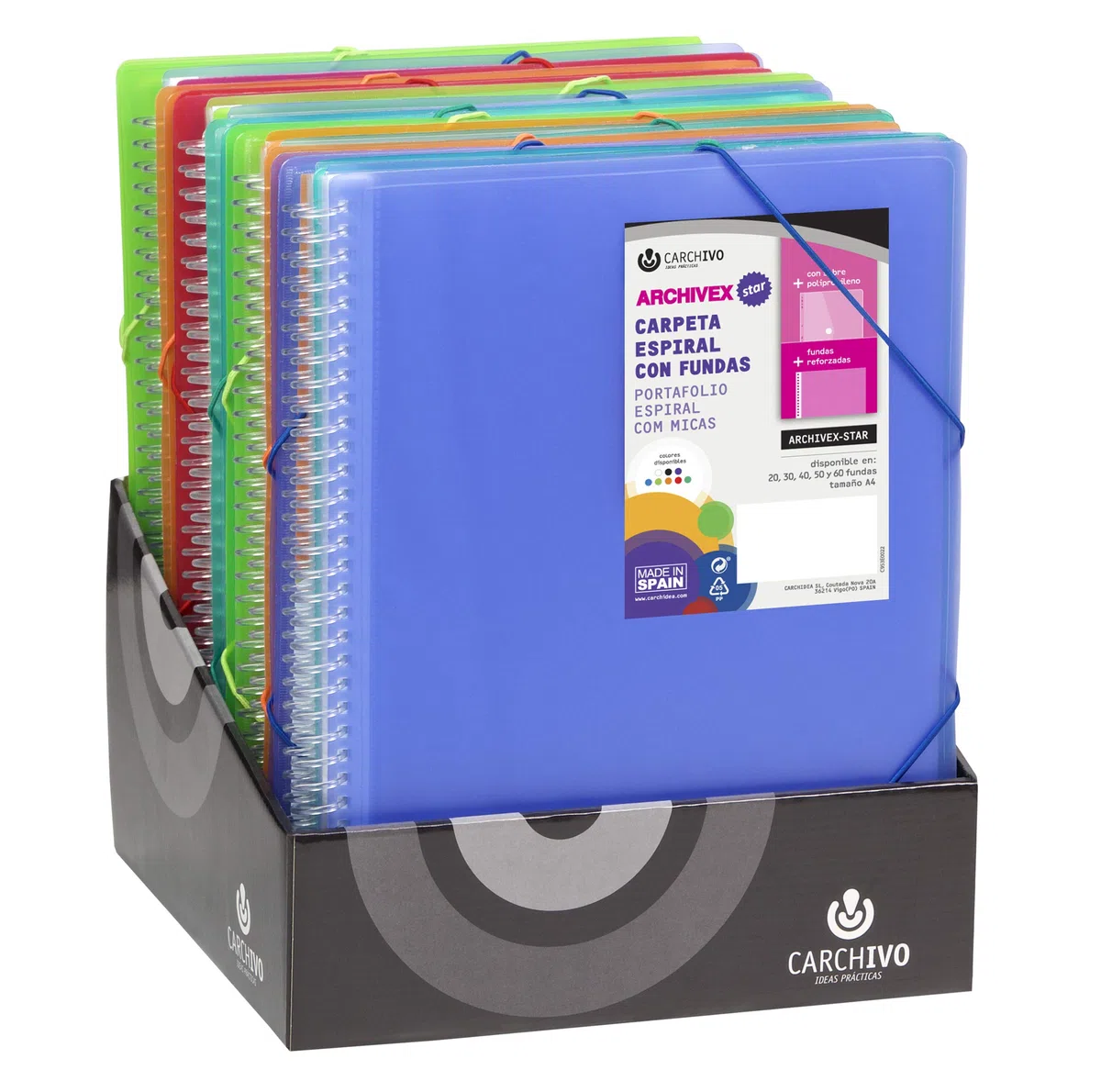 Exp 15 Carpetas fundas y espiral surt