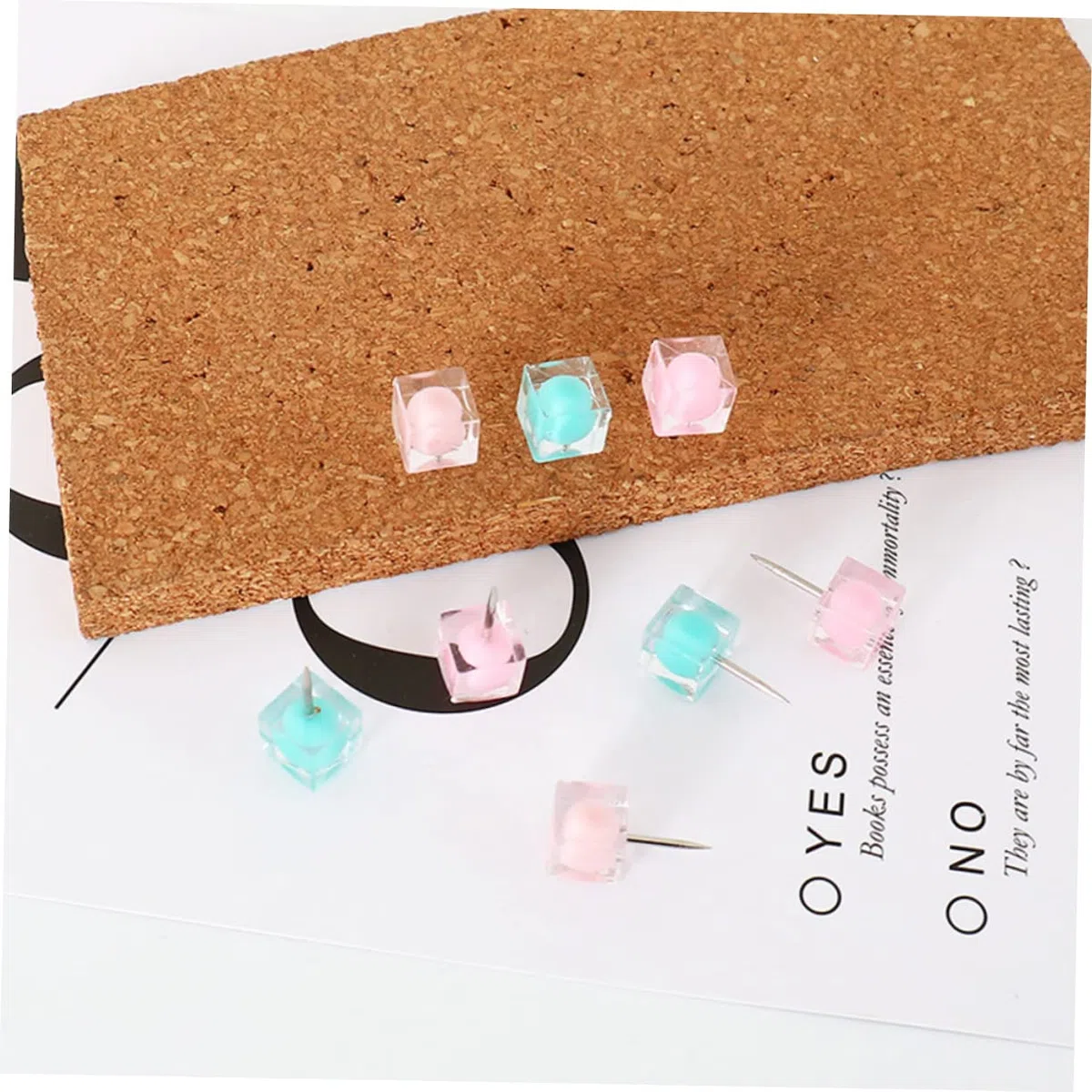 VILLCASE 200piezas Chinchetas De Color Candy Push para Pared De Tablero De Mensajes para y Escuela